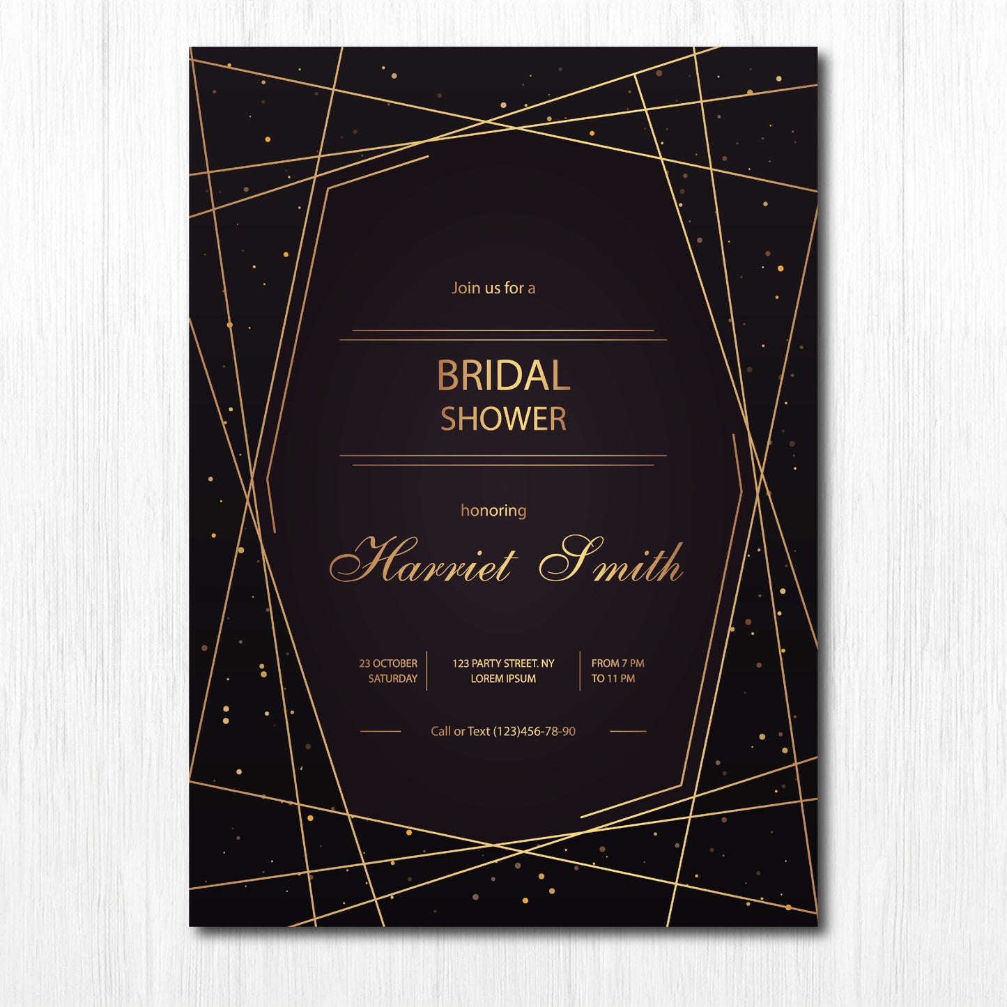 Set of 25, 5X7 Premium Cardstock, Bachelorette Party Custom Party Invitation, Bridal Shower Invitation