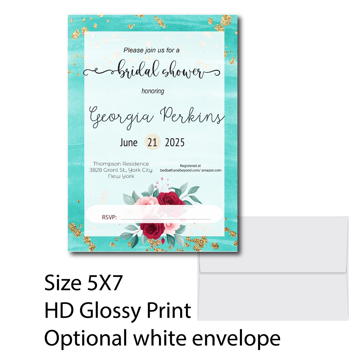 Bachelorette Party invitation, Bridal shower, bridal shower invitation, bridal shower invitation printed, bridal shower invitation floral