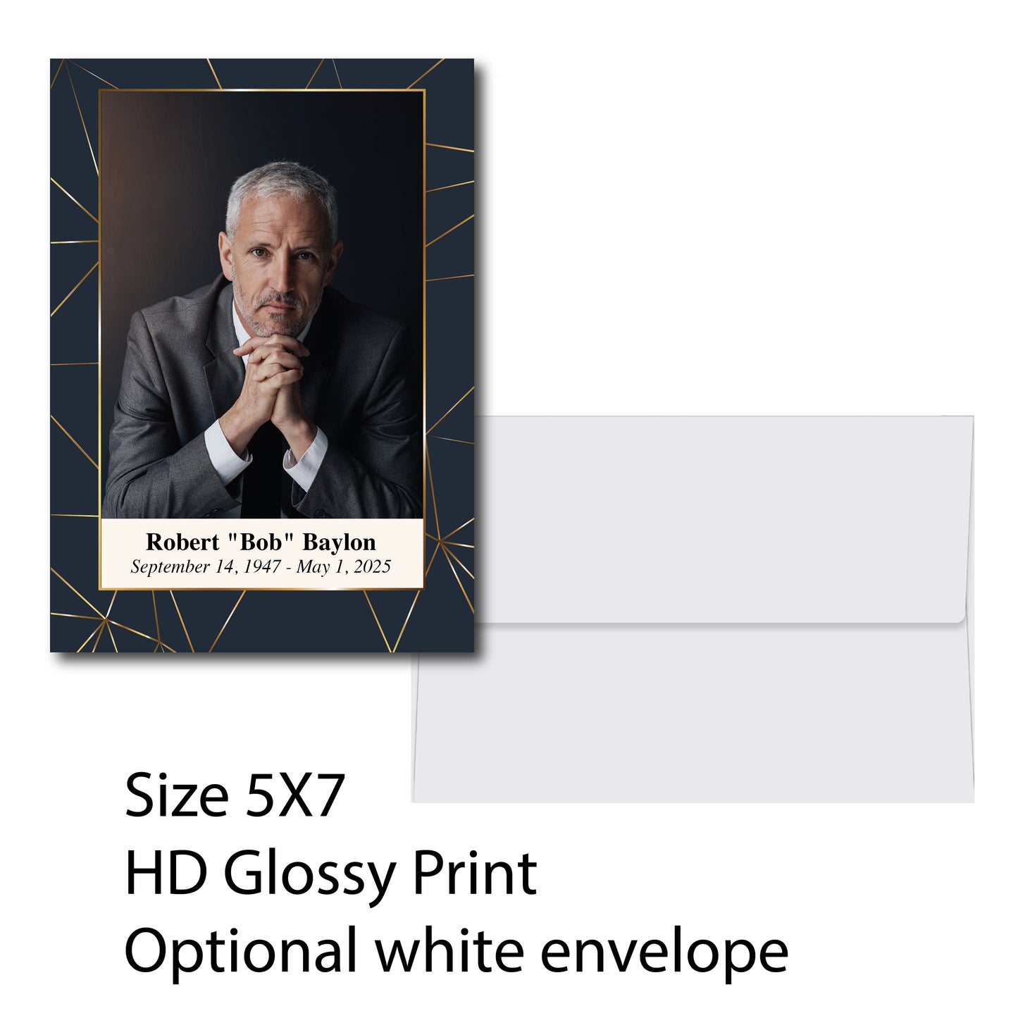 Celebration of life invitation funeral invitation custom invitation 5X7 Flat custom invitation