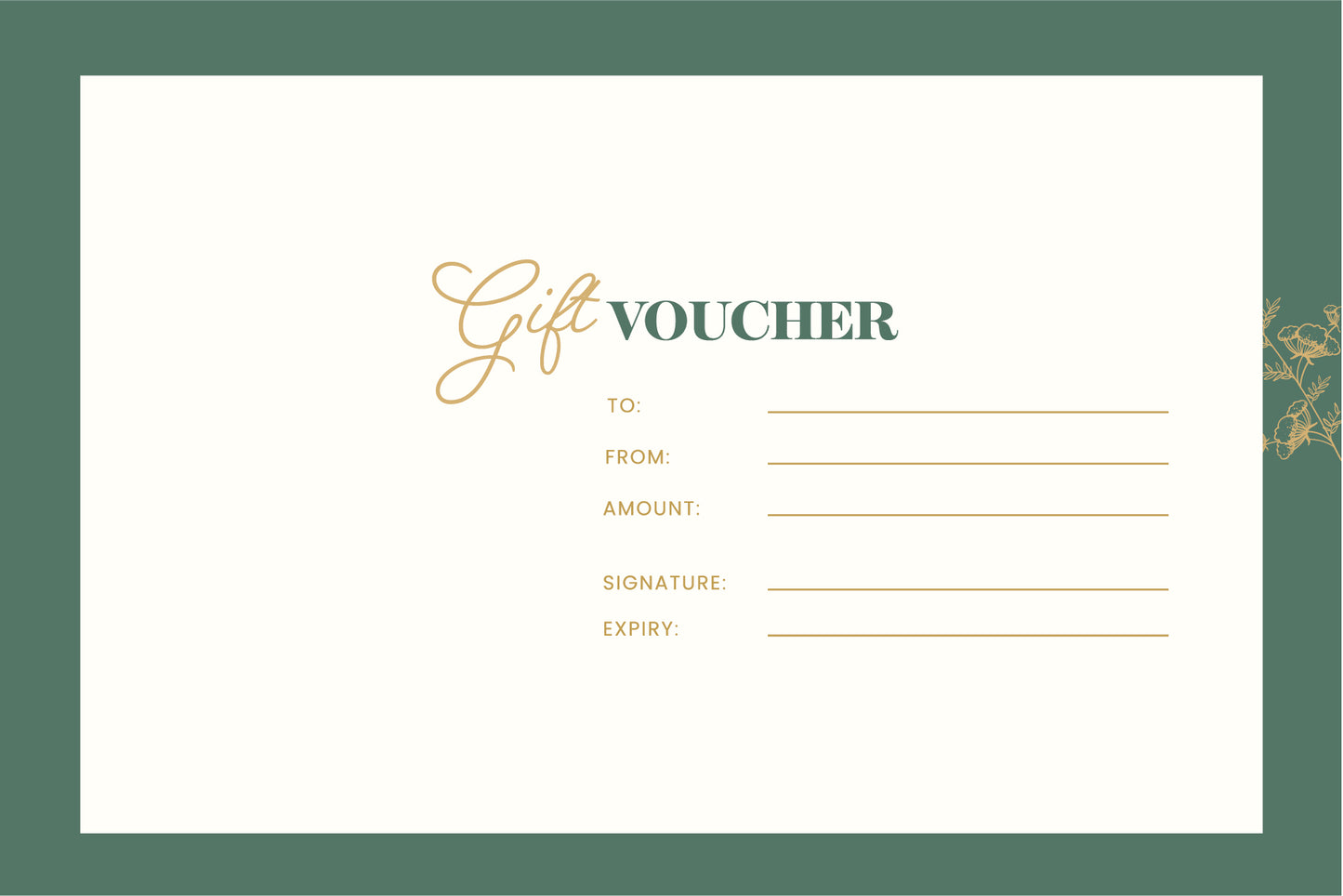 Gift Certificate, Gift Voucher