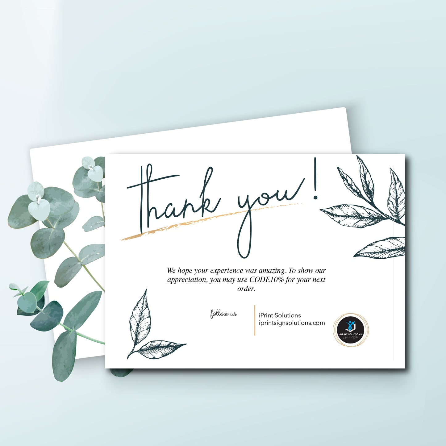 Business thank you cards, thank you cards, custom thank you cards, personalized thank you cards, company brand thank you cards