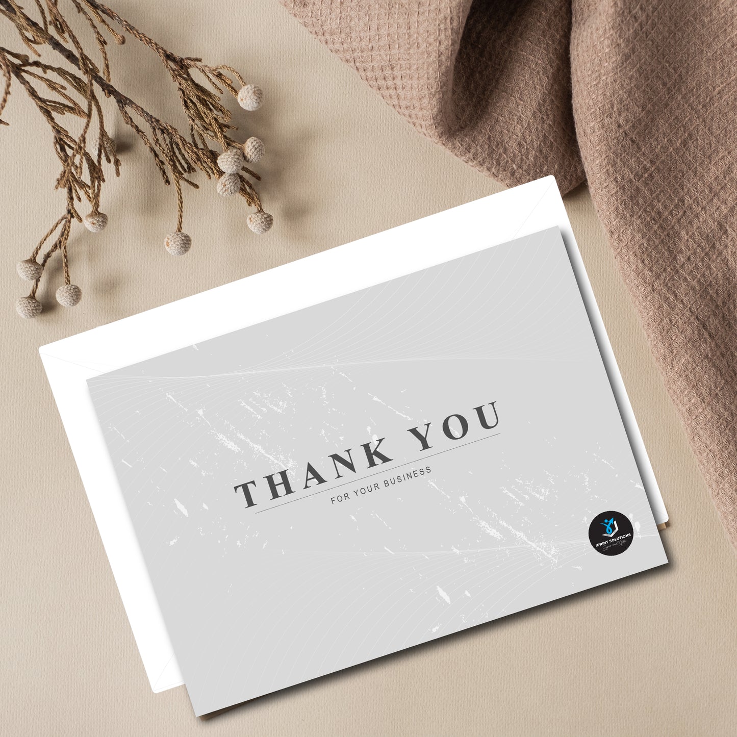 Business thank you cards, thank you cards, custom thank you cards, personalized thank you cards, company brand thank you cards