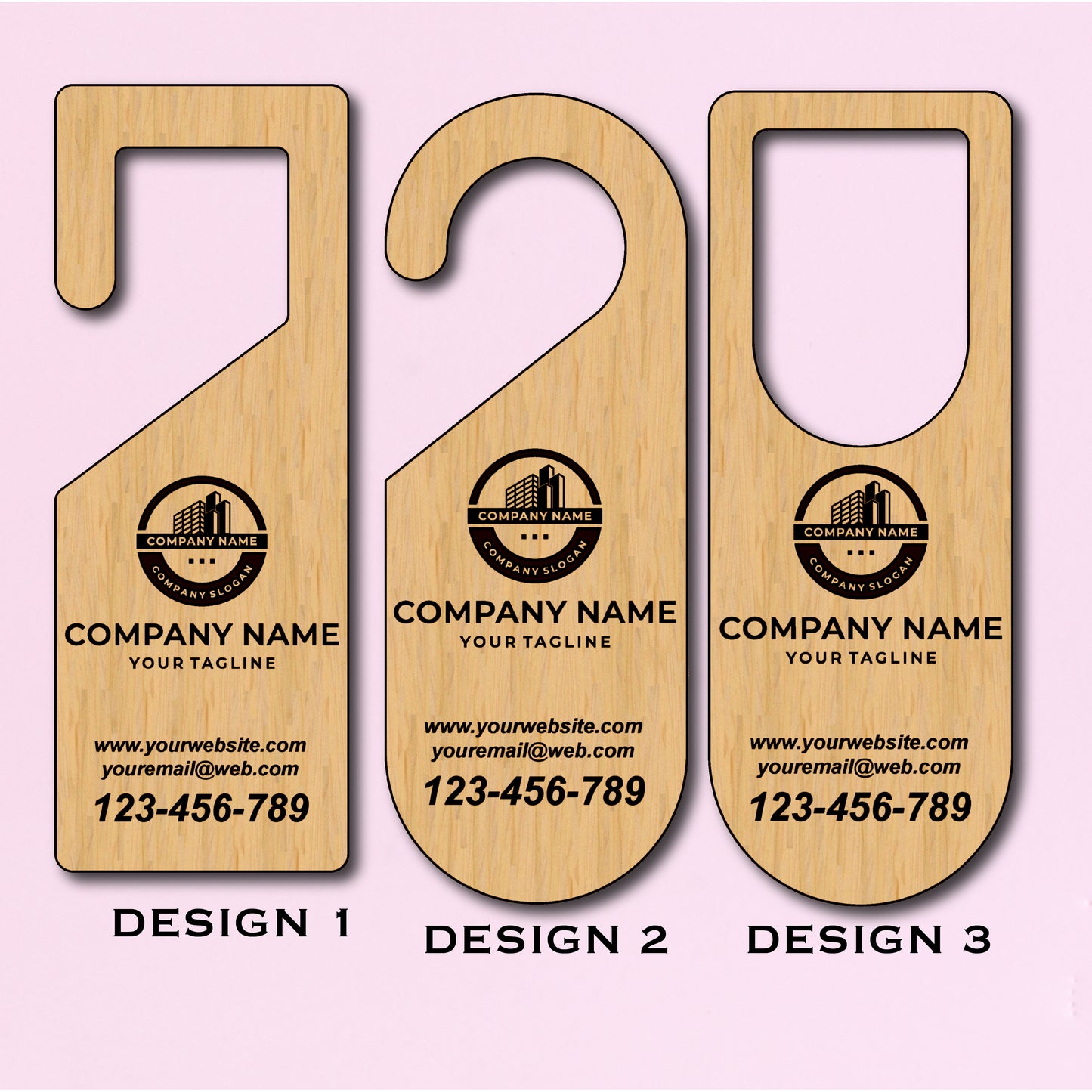 Realtor wood door hanger, Set of 25 Door hanger, custom door hanger, real state marketing, marketing, custom wood sign, wood door hanger