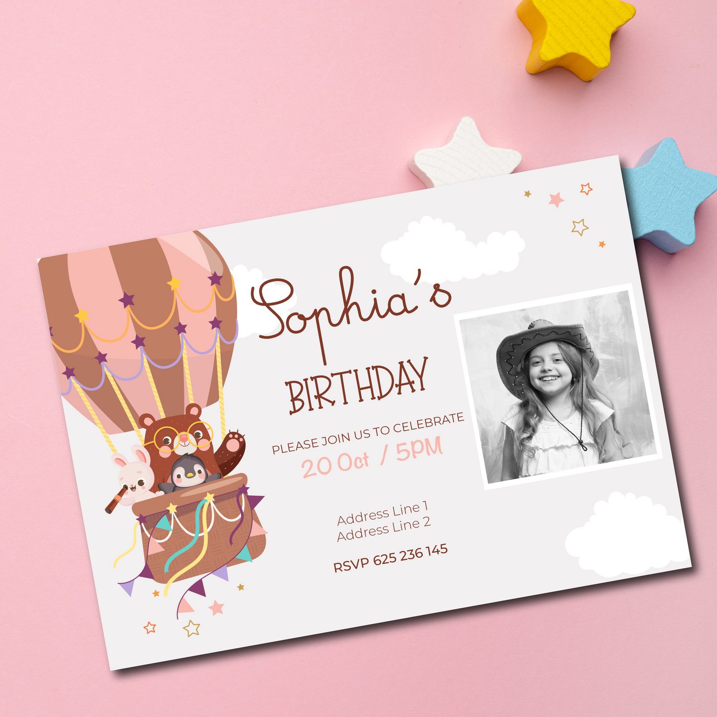 birthday invitation, kids birthday party invitation, kids birthday invitation printed, kids birthday invitation with photo, birthday invitation