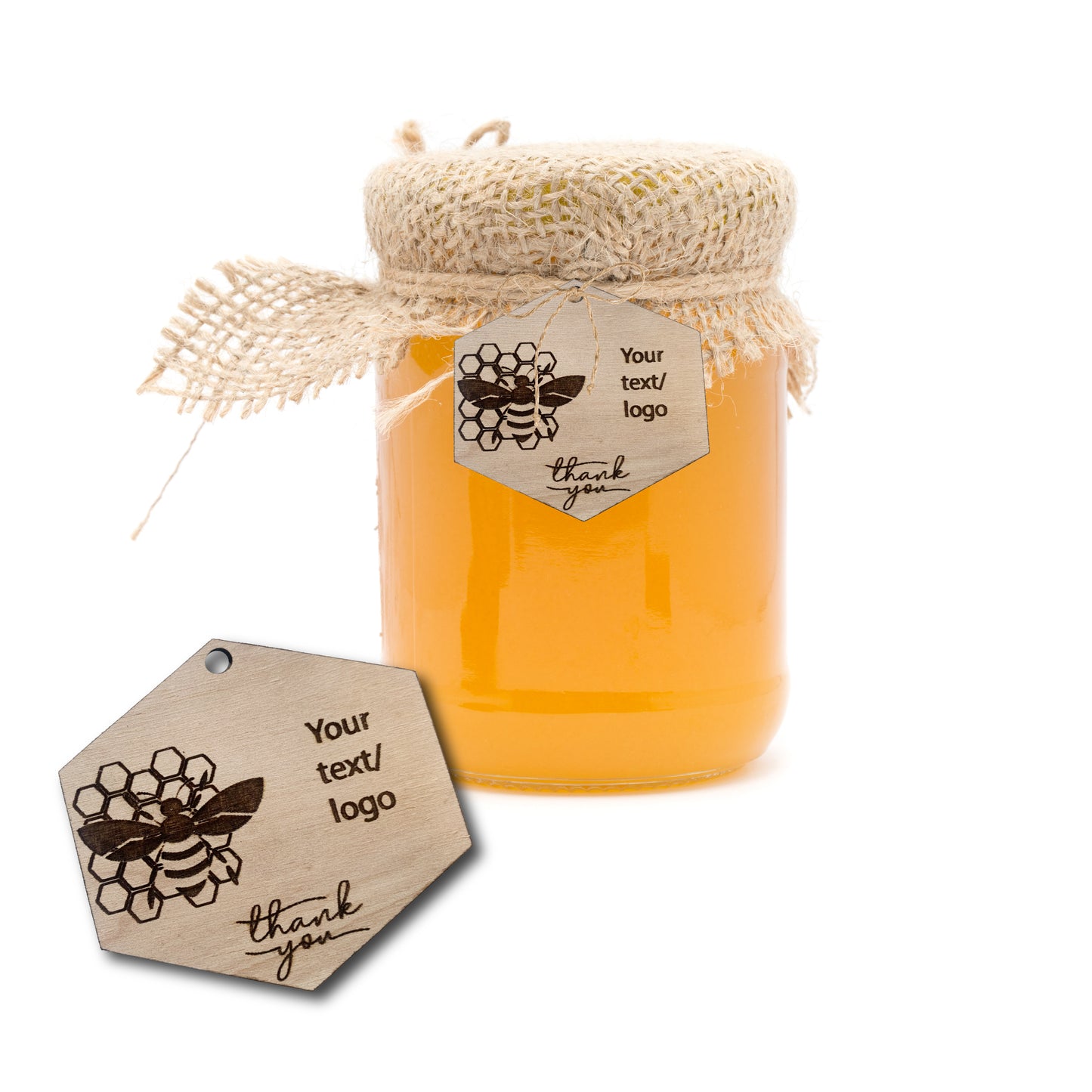 Gift Tag, Honey bottle wood tags, Wood bottle tags, Customizable wood tags, Natural wood labels, Handcrafted bottle tags, Wooden tags