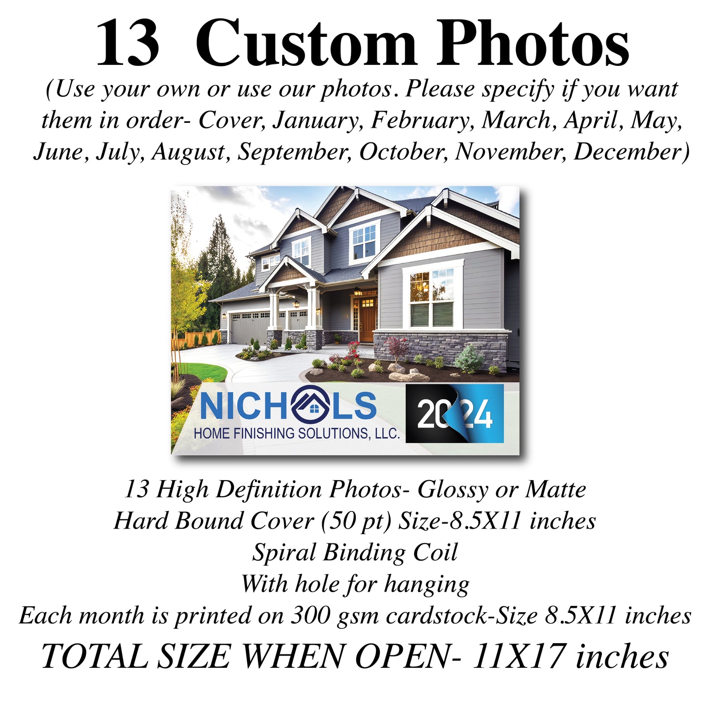 2024 Customized Family Calendar Personalized Calendar Bulk Family Calendar Giveaway Affordable High Quality Calendar Bulk Company Calendar