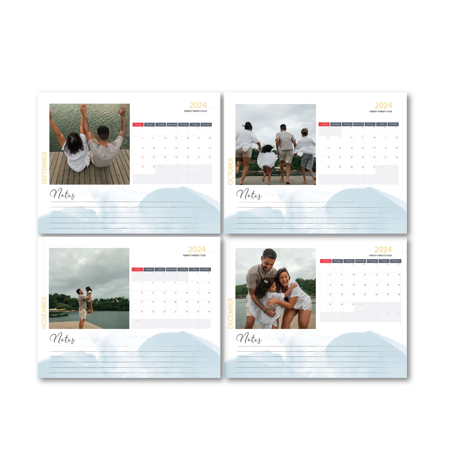 Calendar, custom calendar, monthly calendar, 2024 custom calendar, custom wall calendar, custom photo calendar, Family calendar