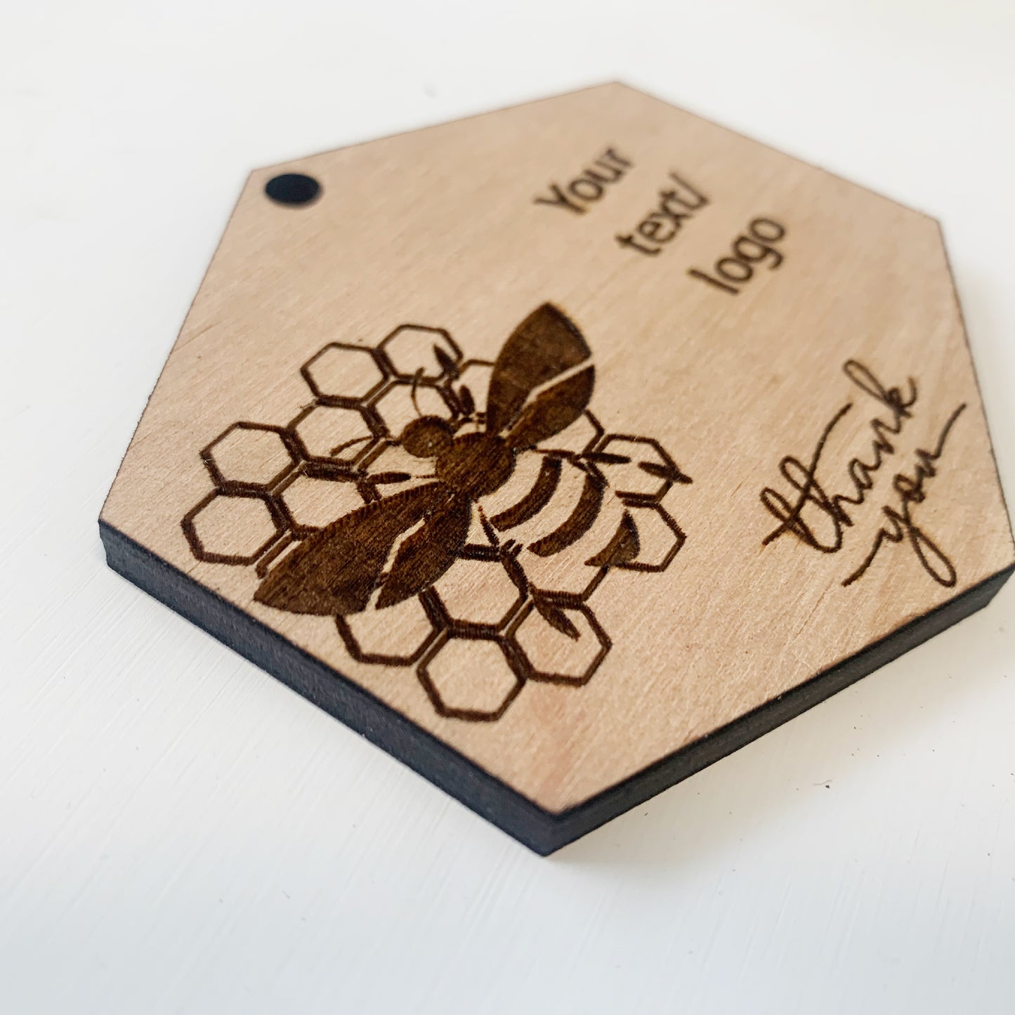 Gift Tag, Honey bottle wood tags, Wood bottle tags, Customizable wood tags, Natural wood labels, Handcrafted bottle tags, Wooden tags