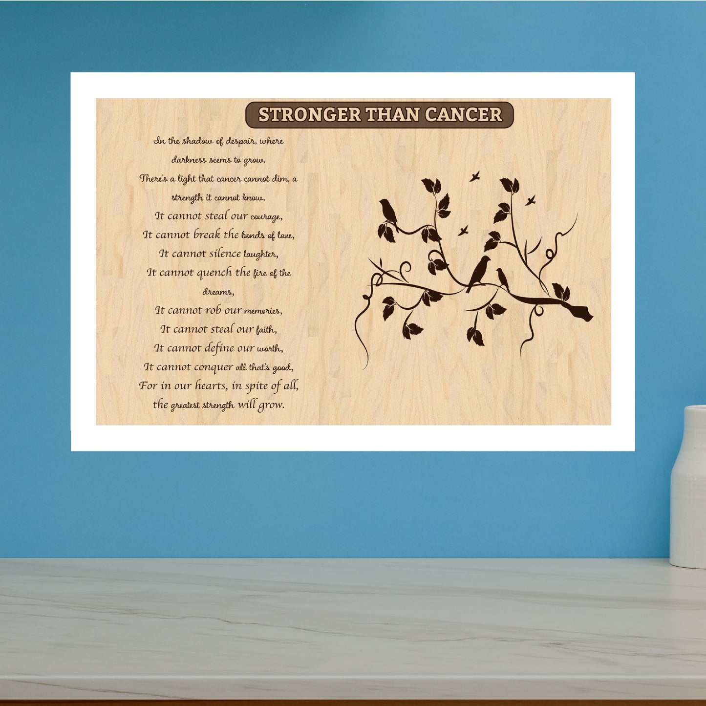 Cancer Care Gift, Gift, Custom Gift Sign, Cancer Gift, gift for sick person, custom gift, cancer care gift plaque, get well soon gift, gift for mom