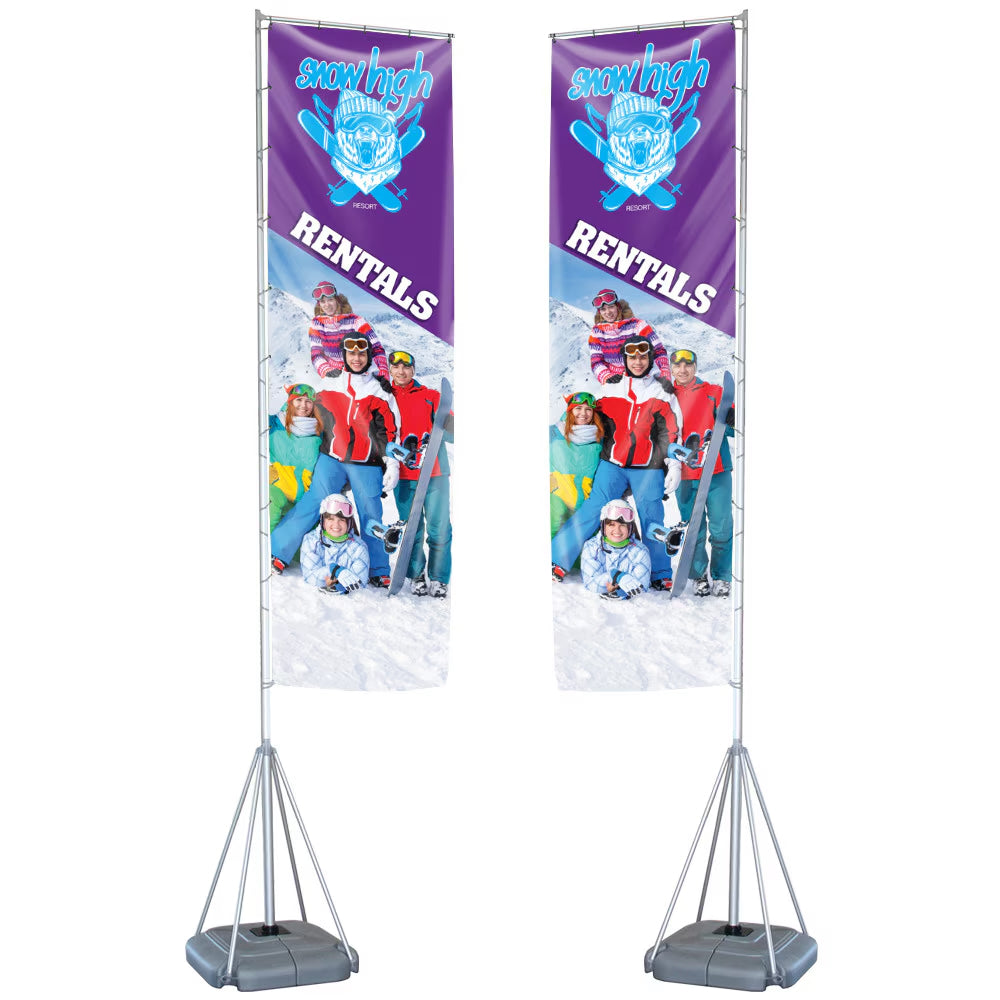 ONE CHOICE® 17 ft Mondo Flag, Custom Flag, Double Sides Flag