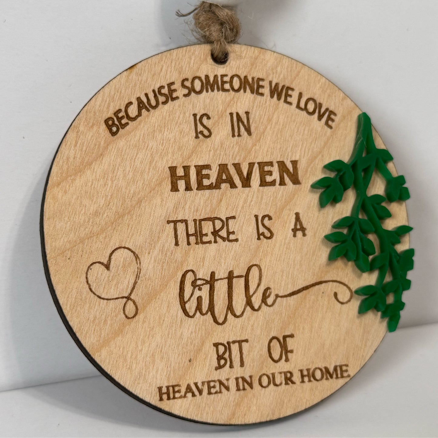 4 inch Round Wood Ornaments Custom Ornaments Christmas Ornaments Memorial Ornament