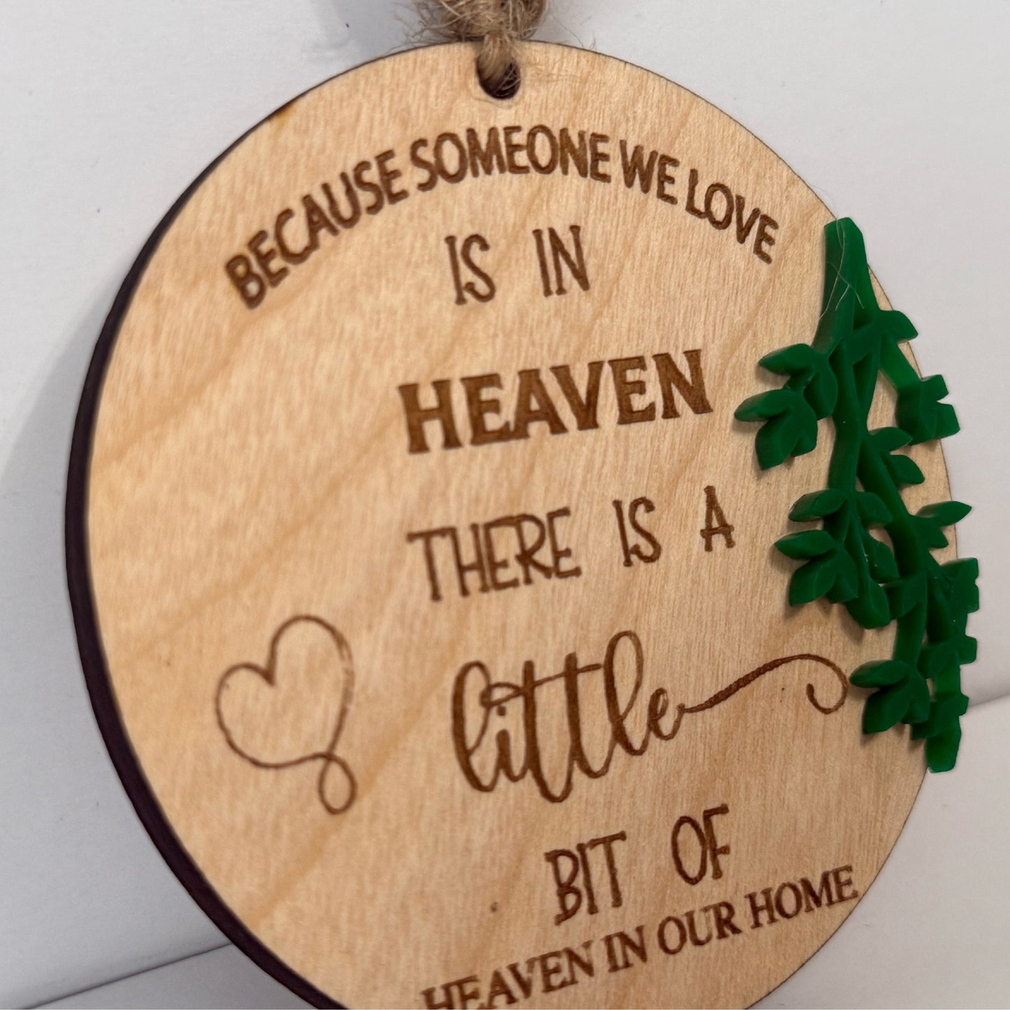 4 inch Round Wood Ornaments Custom Ornaments Christmas Ornaments Memorial Ornament