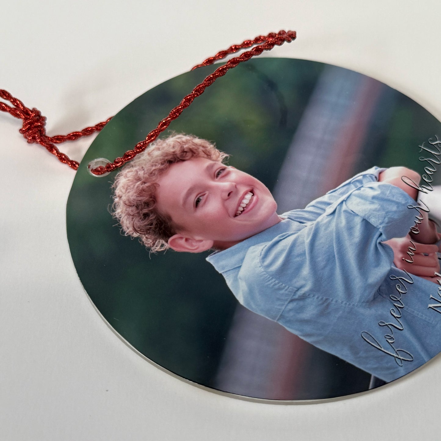 Glossy 4 inch Round Acrylic Ornaments Custom Ornaments Christmas Ornaments Memorial Ornament