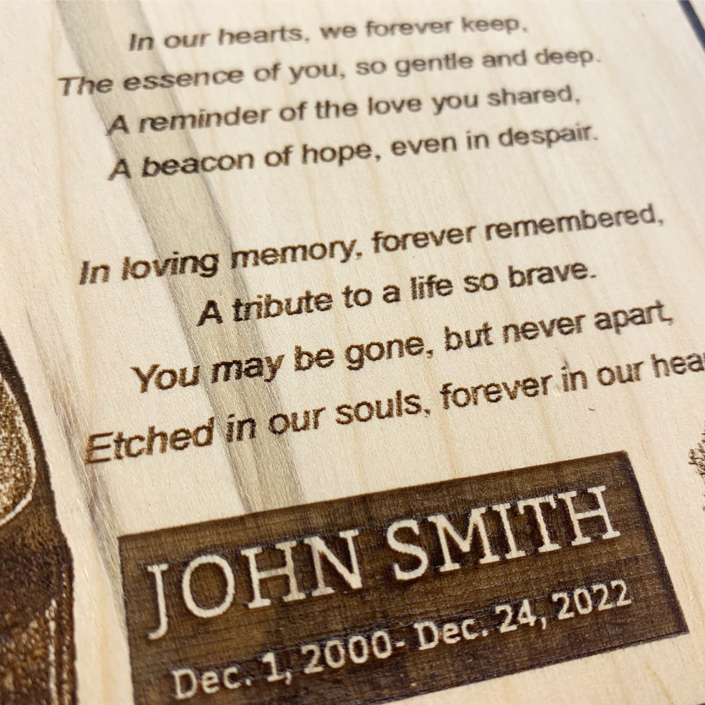Memorial plaque, custom gift sign, memorial wall plaque, custom memorial photo plaque, memorial plaque with photo, memorial plaque for wedding, dad memorial plaque