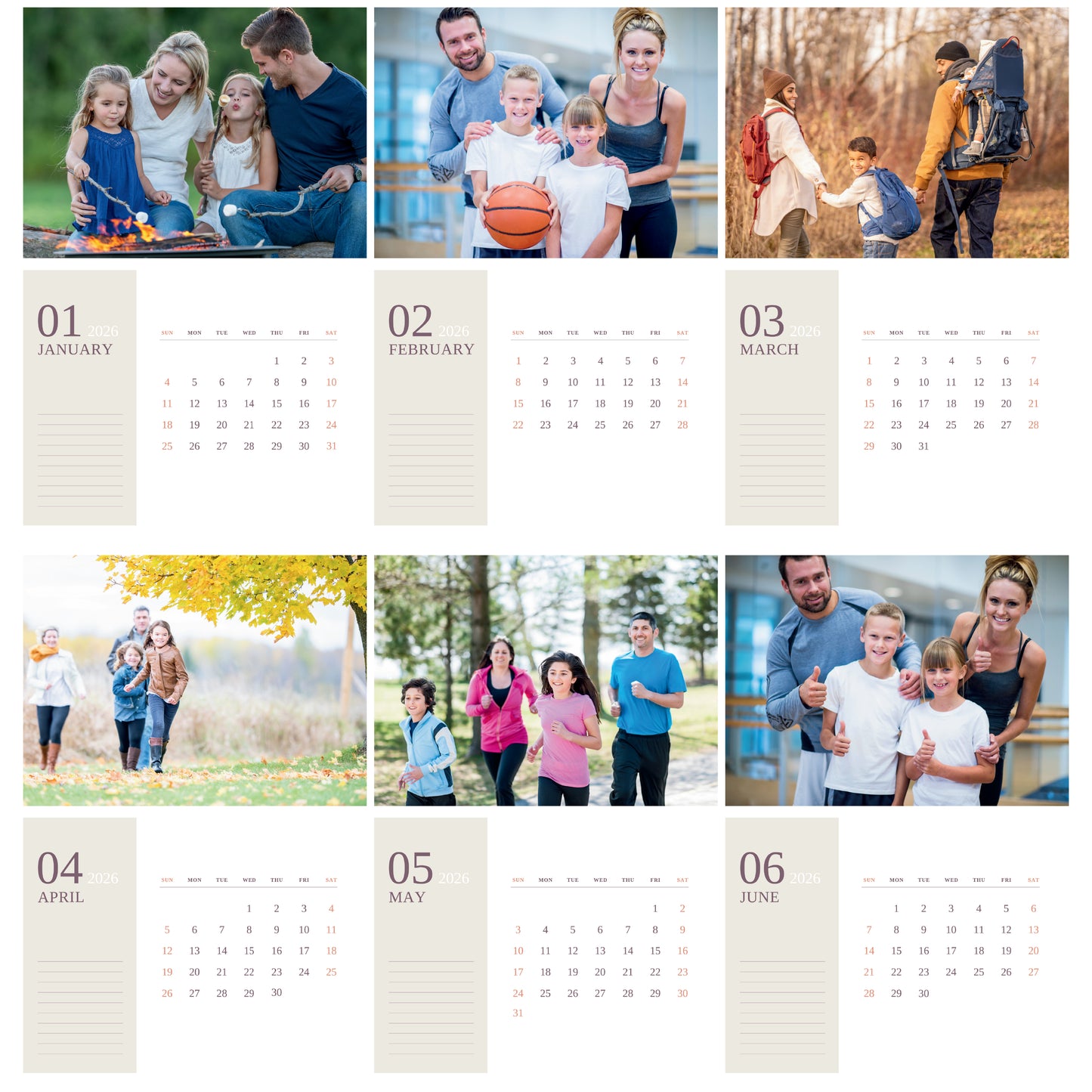 2026 Customized Family Calendar, calendars, calendar, Personalized Calendar Bulk Family Calendar Giveaway Affordable High Quality Calendar Bulk Company Calendar