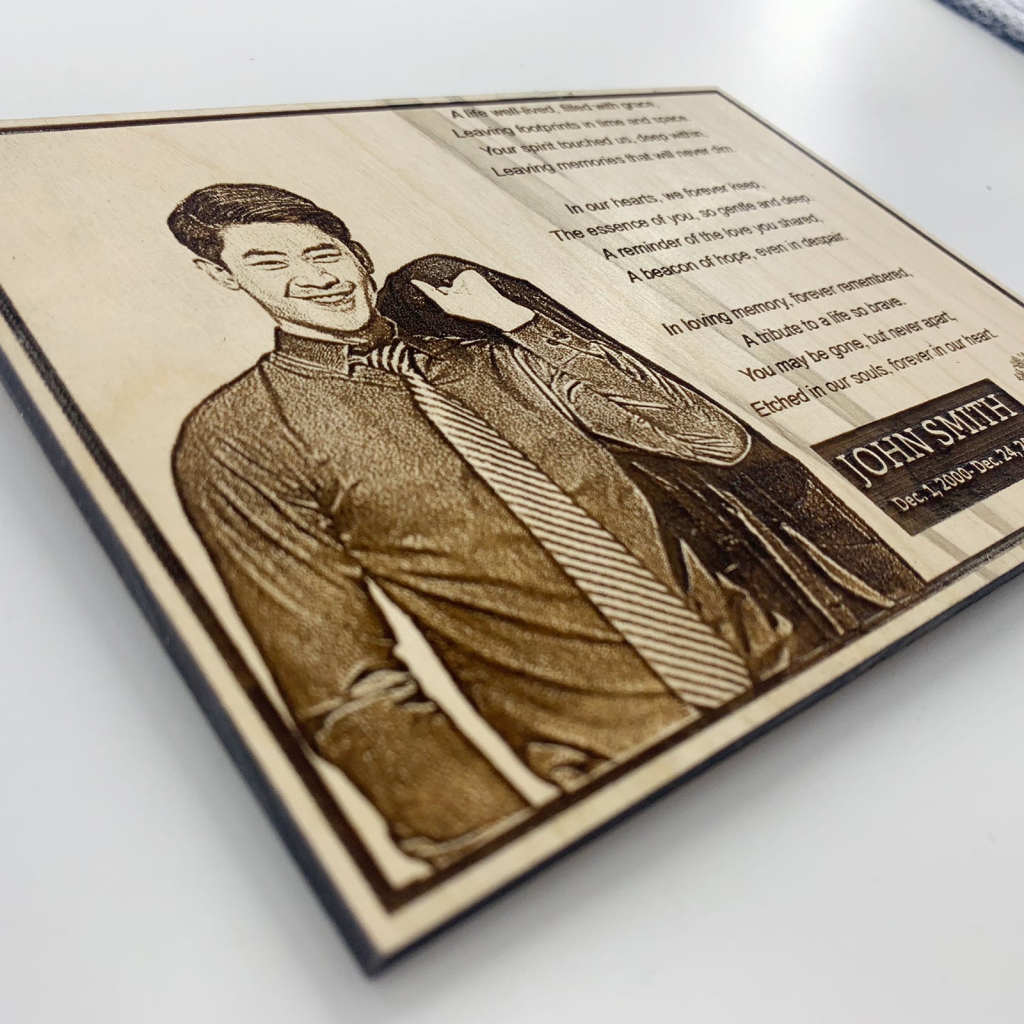 Memorial plaque, custom gift sign, memorial wall plaque, custom memorial photo plaque, memorial plaque with photo, memorial plaque for wedding, dad memorial plaque