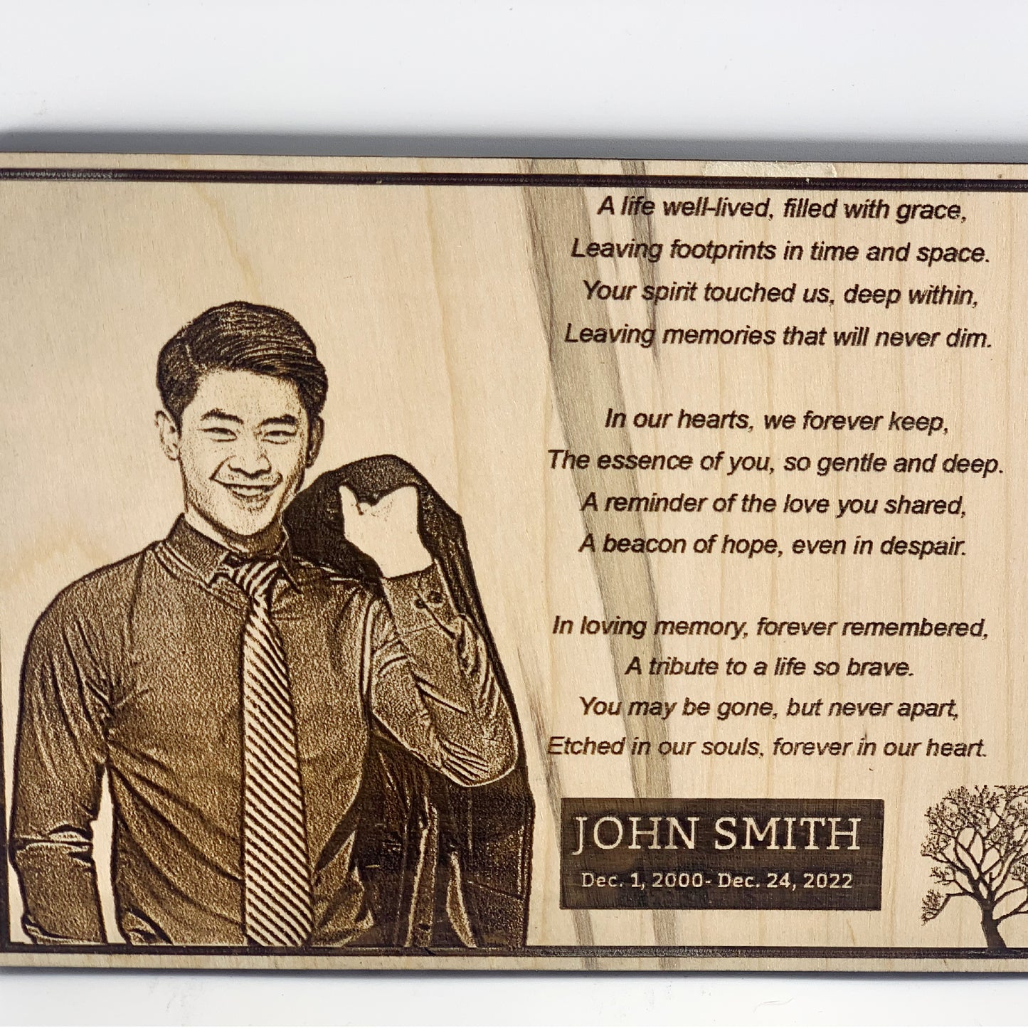 Memorial plaque, custom gift sign, memorial wall plaque, custom memorial photo plaque, memorial plaque with photo, memorial plaque for wedding, dad memorial plaque