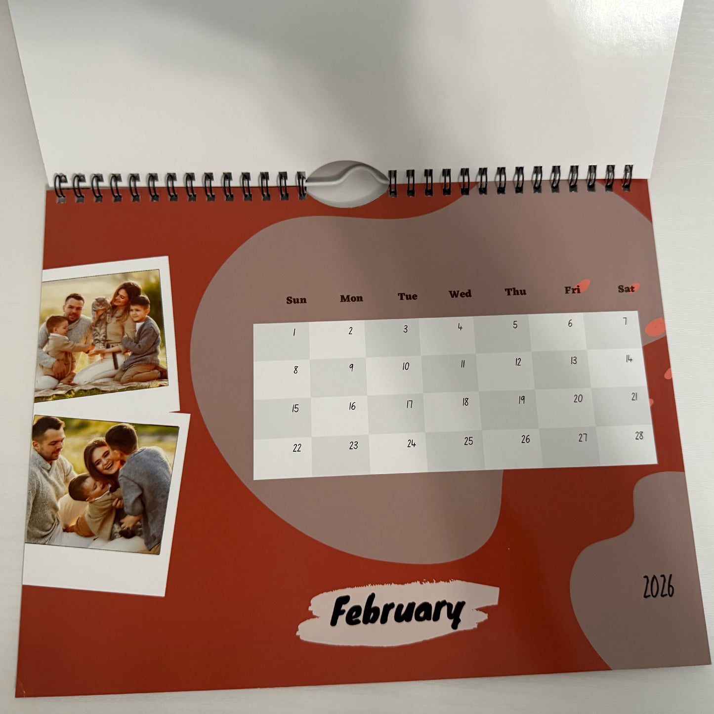 Personalized 2026 Family Photo Calendar: Custom Wall Decor, Custom Calendar