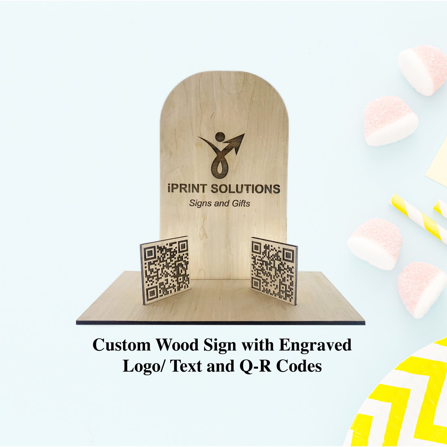 custom sign, wooden q-r code, wooden qr code stand, wood sign, qr code sign, qr code sign wood, custom sign, sign, custom qr code sign
