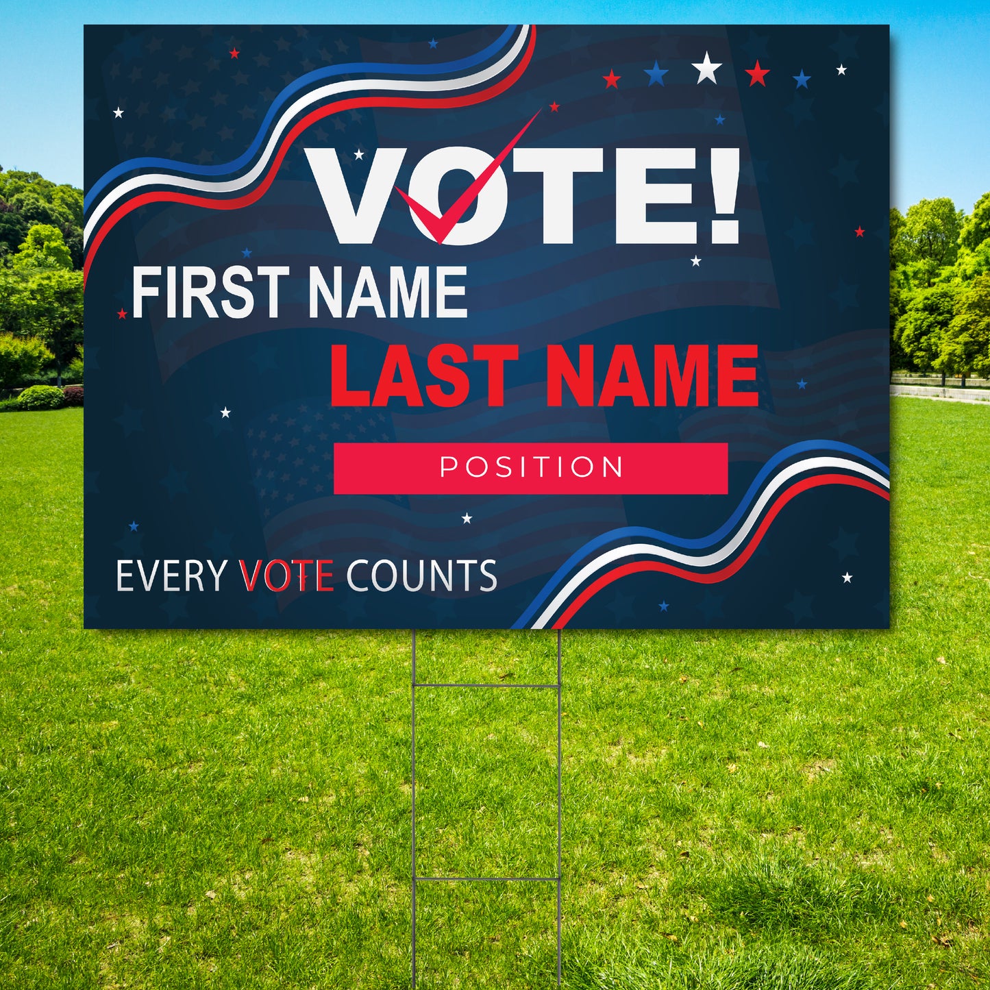 Custom Yard Sign, Custom Made Political Sign, Campaign Yard Sign, yard sign, personalized yard sign, cheap custom sign