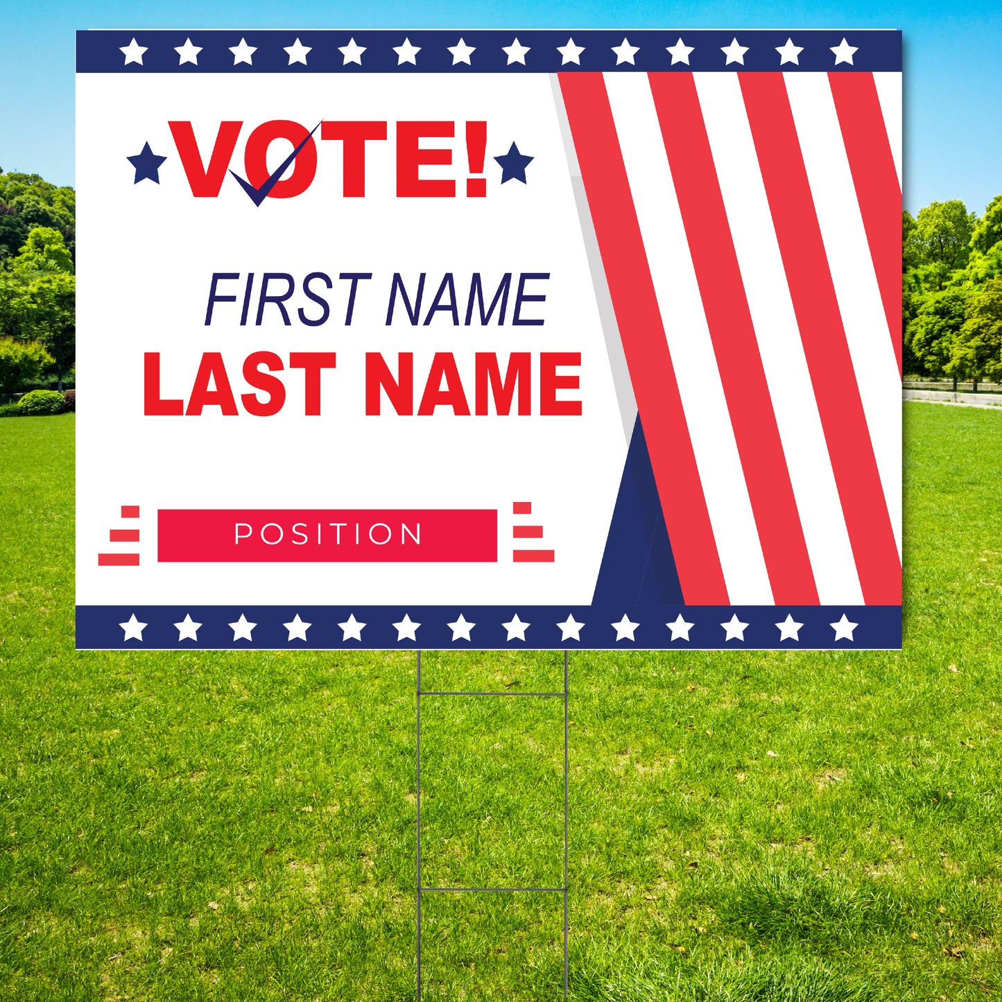 Custom Yard Sign, Custom Made Political Sign, Campaign Yard Sign, yard sign, personalized yard sign, cheap custom sign