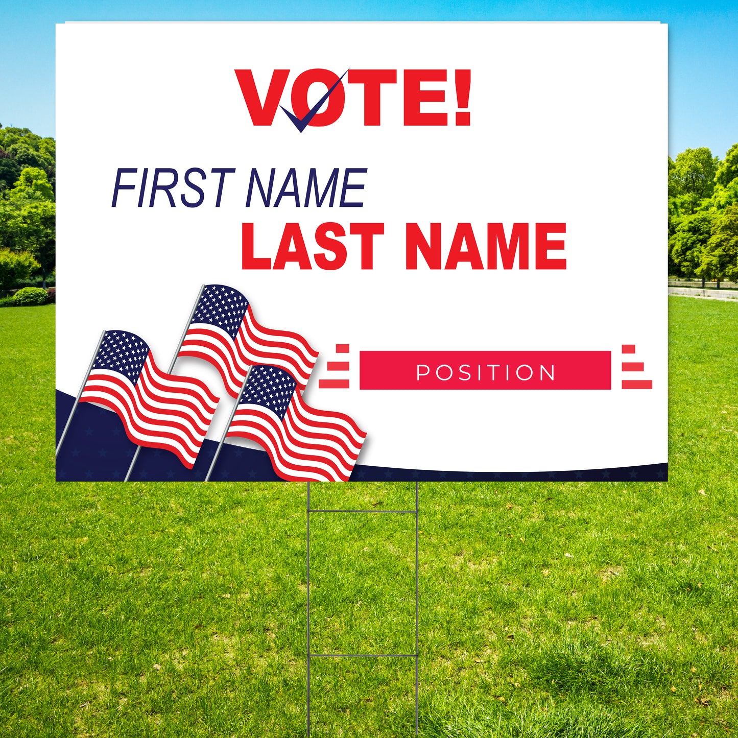 Custom Yard Sign, Custom Made Political Sign, Campaign Yard Sign, yard sign, personalized yard sign, cheap custom sign