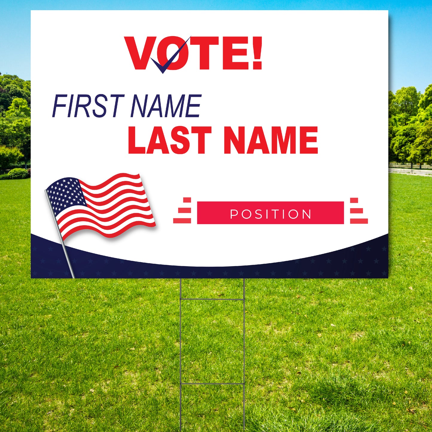 Custom Yard Sign, Custom Made Political Sign, Campaign Yard Sign, yard sign, personalized yard sign, cheap custom sign