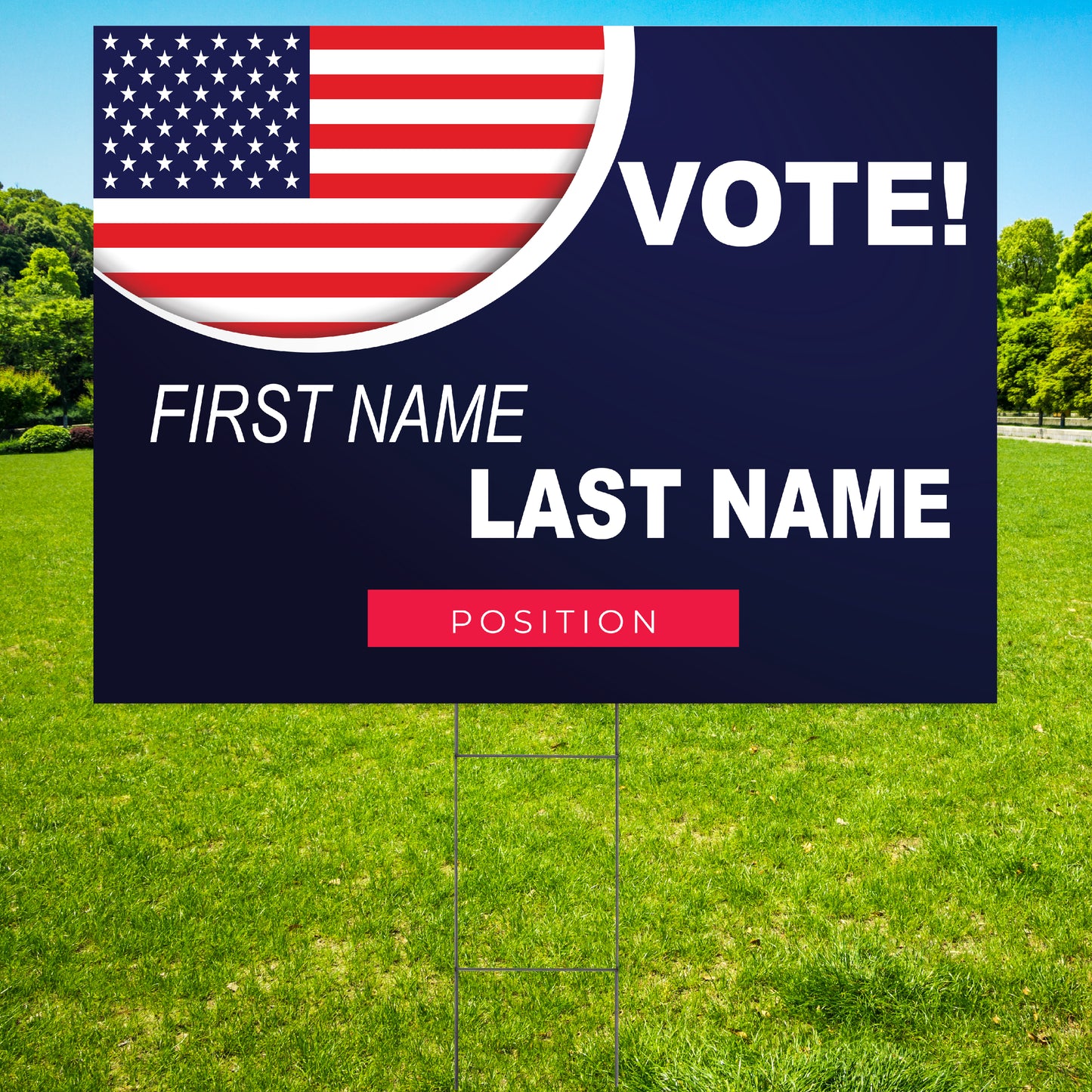 Custom Yard Sign, Custom Made Political Sign, Campaign Yard Sign, yard sign, personalized yard sign, cheap custom sign