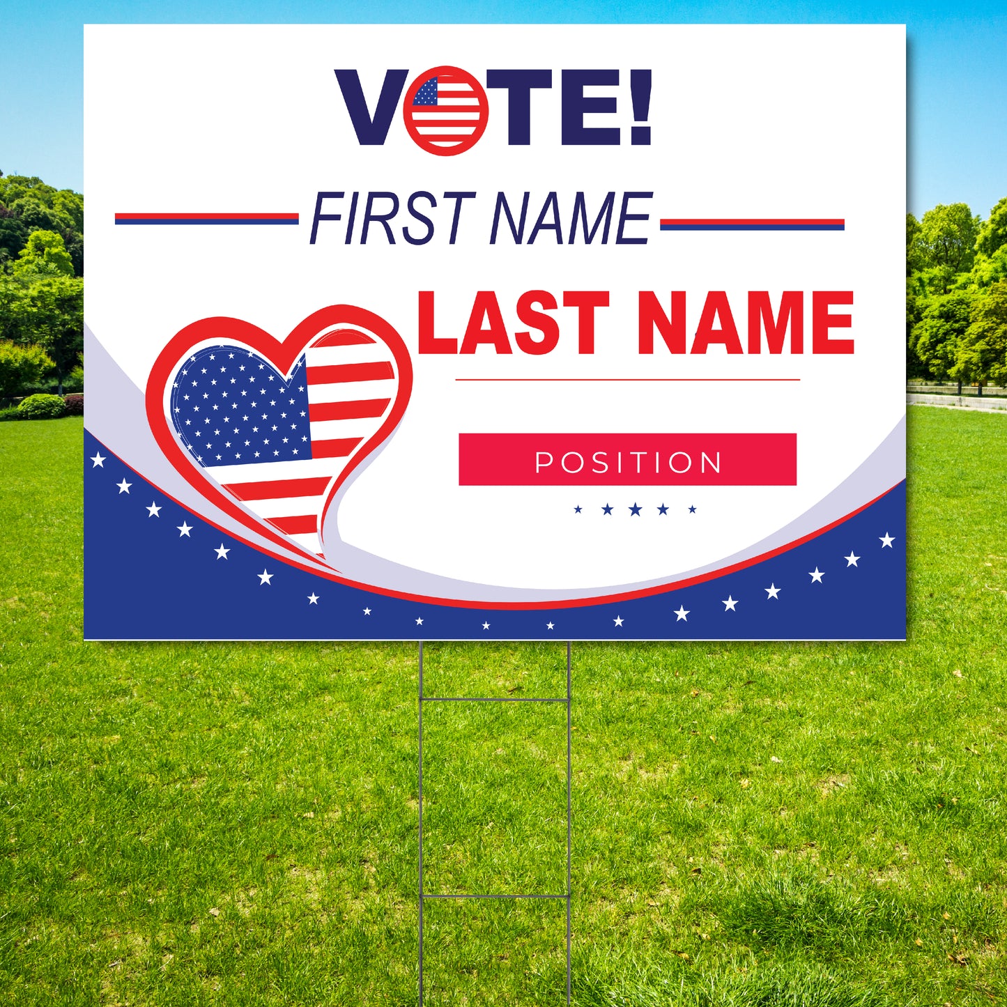 Custom Yard Sign, Custom Made Political Sign, Campaign Yard Sign, yard sign, personalized yard sign, cheap custom sign