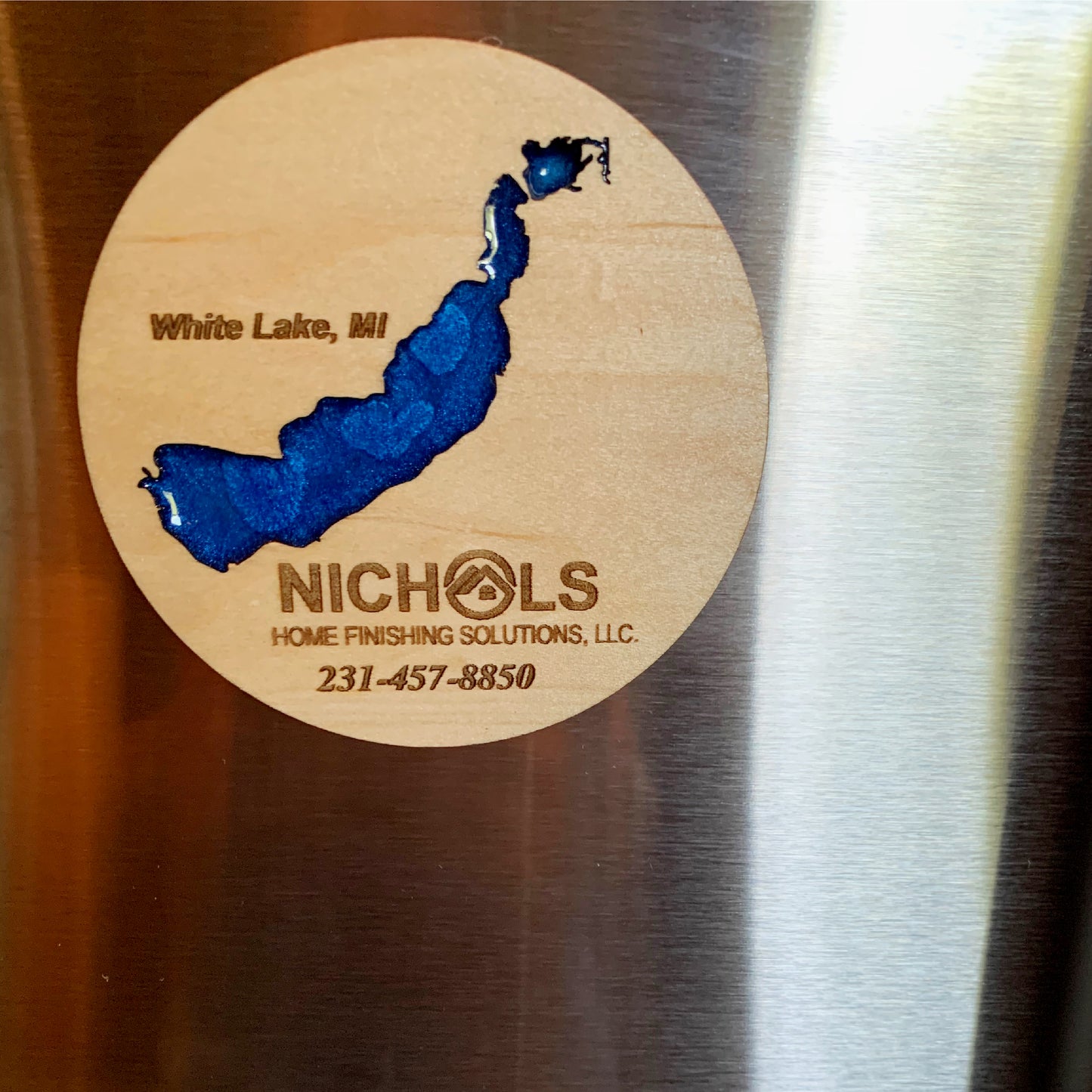 Set of 20 Custom ref magnet with epoxy lake, personalized ref magnet, custom wood magnet, custom business magnets, custom business marketing products