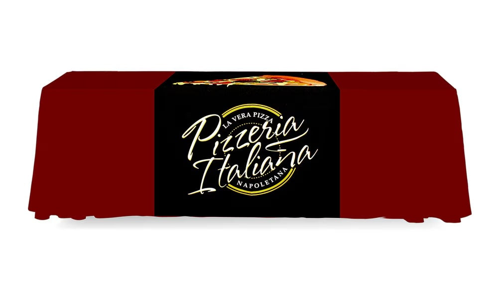 Custom Logo Printed 3 ft. Table Runner Backless Dye Sub Print