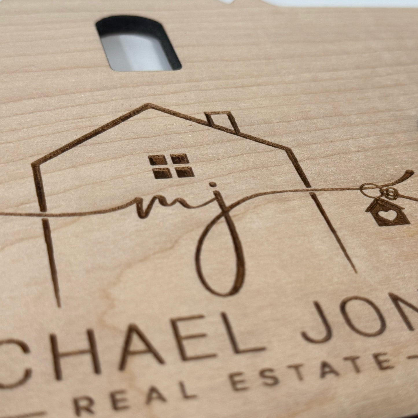 Laser Cut Engraved Wood "SOLD" Key Sign Closing Gift for Realtors Wood Sold Sign