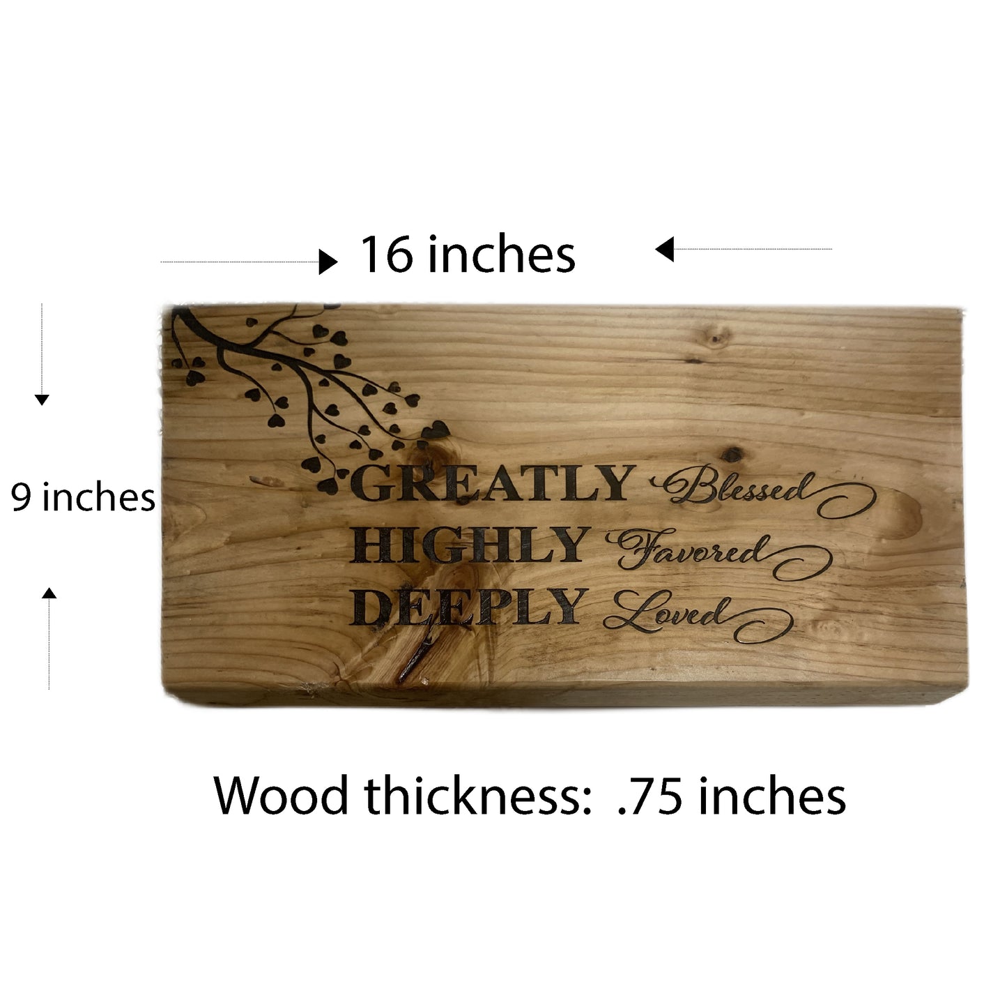 Housewarming gift, custom gift, center table decor, wall decor, Greatly blessed table decor, wedding gift, personalized gift, gift for the home, custom sign
