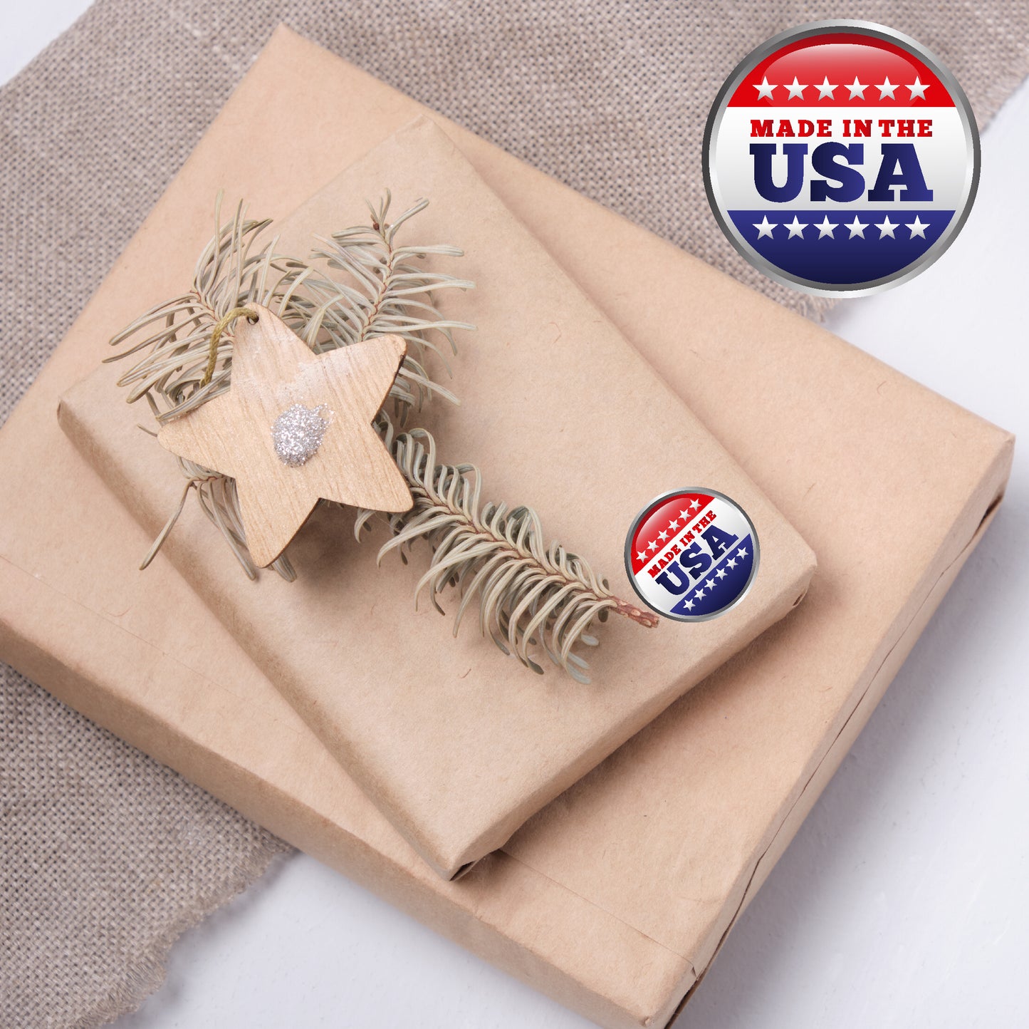 Made in the USA custom label, Set of 100 Custom bottle labels, custom candle label, custom product label, labels