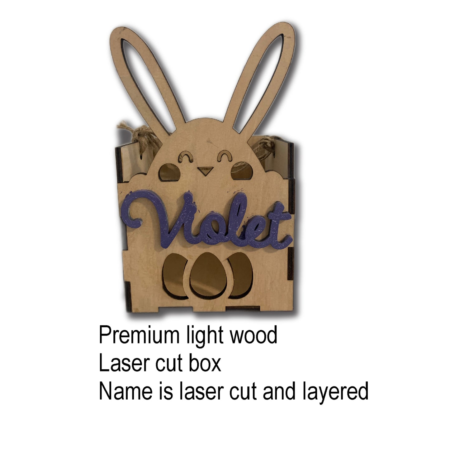 Custom Wood Boxes, wood boxes, Easter Bunny custom box with custom name, easter candy box, easter box, custom easter box