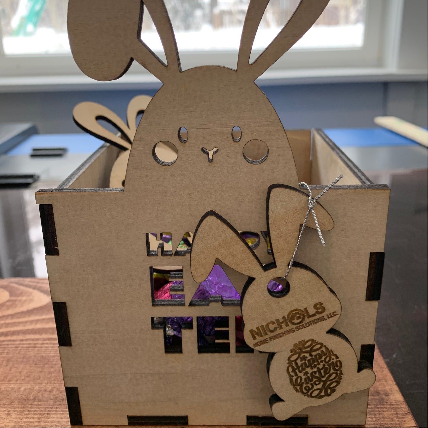 Custom Wood Boxes, wood boxes, Easter Bunny box company giveaway, custom box, easter candy box, easter box, small business custom easter box
