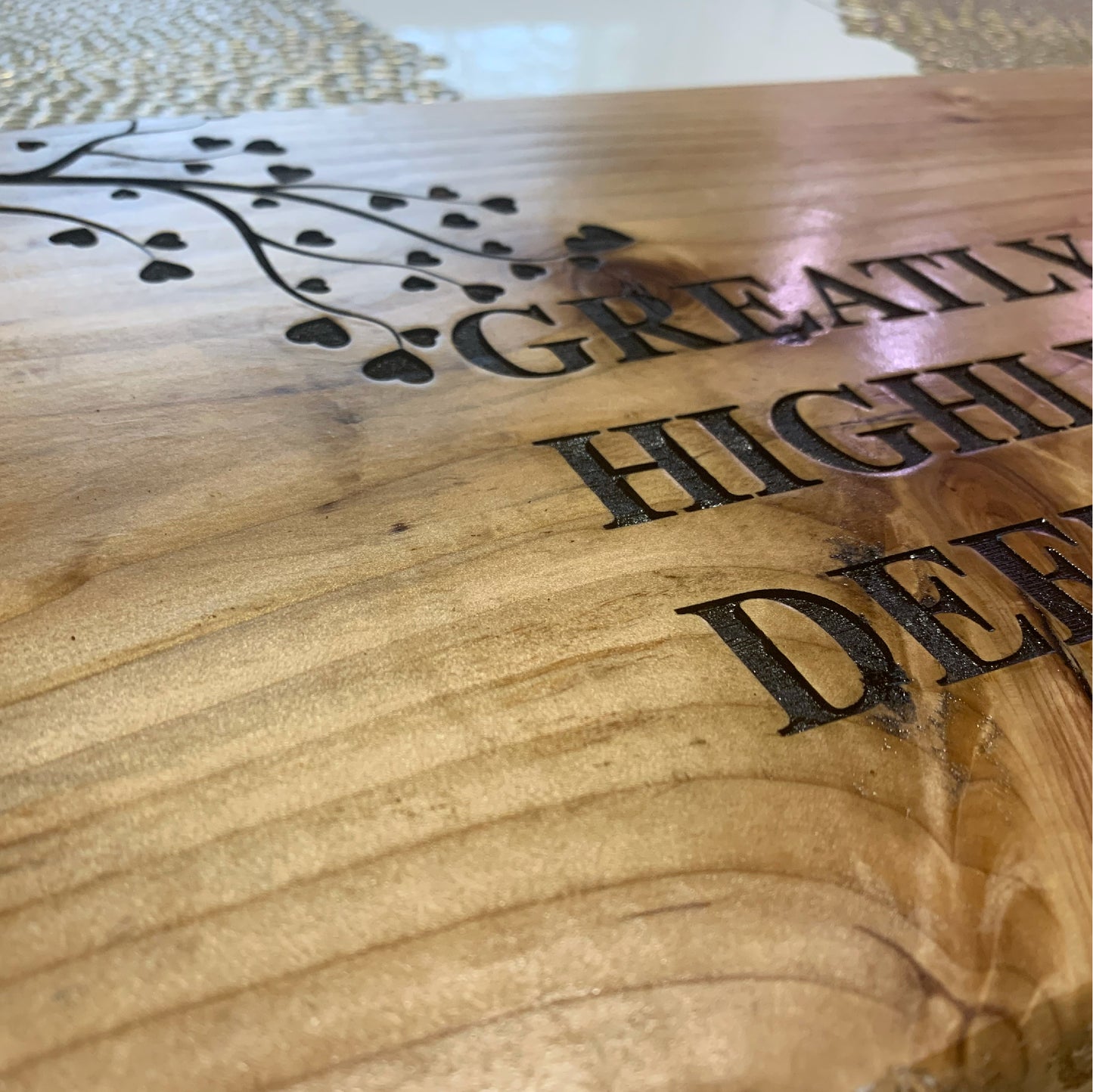 Housewarming gift, custom gift, center table decor, wall decor, Greatly blessed table decor, wedding gift, personalized gift, gift for the home, custom sign