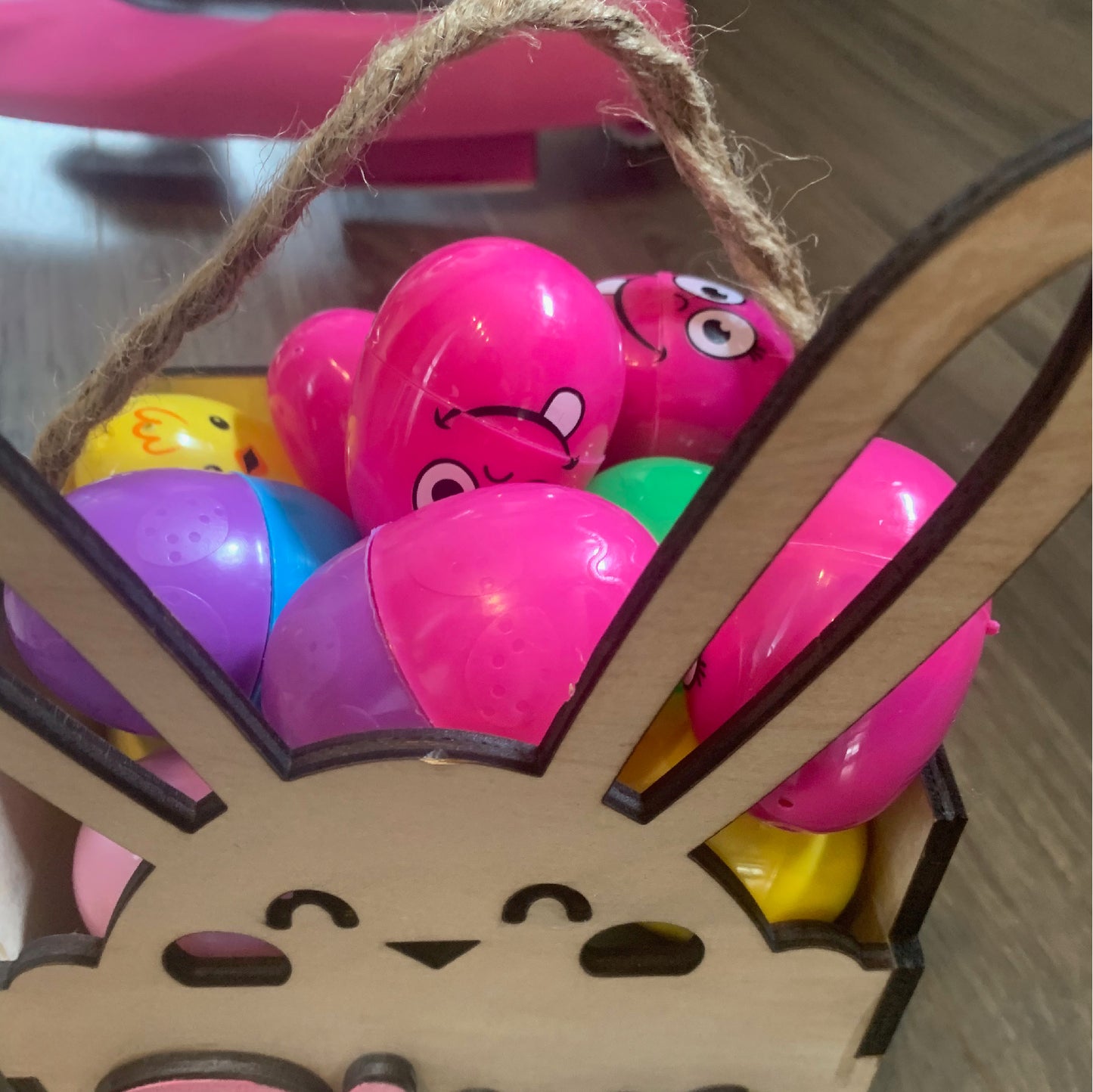 Custom Wood Boxes, wood boxes, Easter Bunny box with flowers and custom name, custom box, easter candy box, easter box, custom easter box