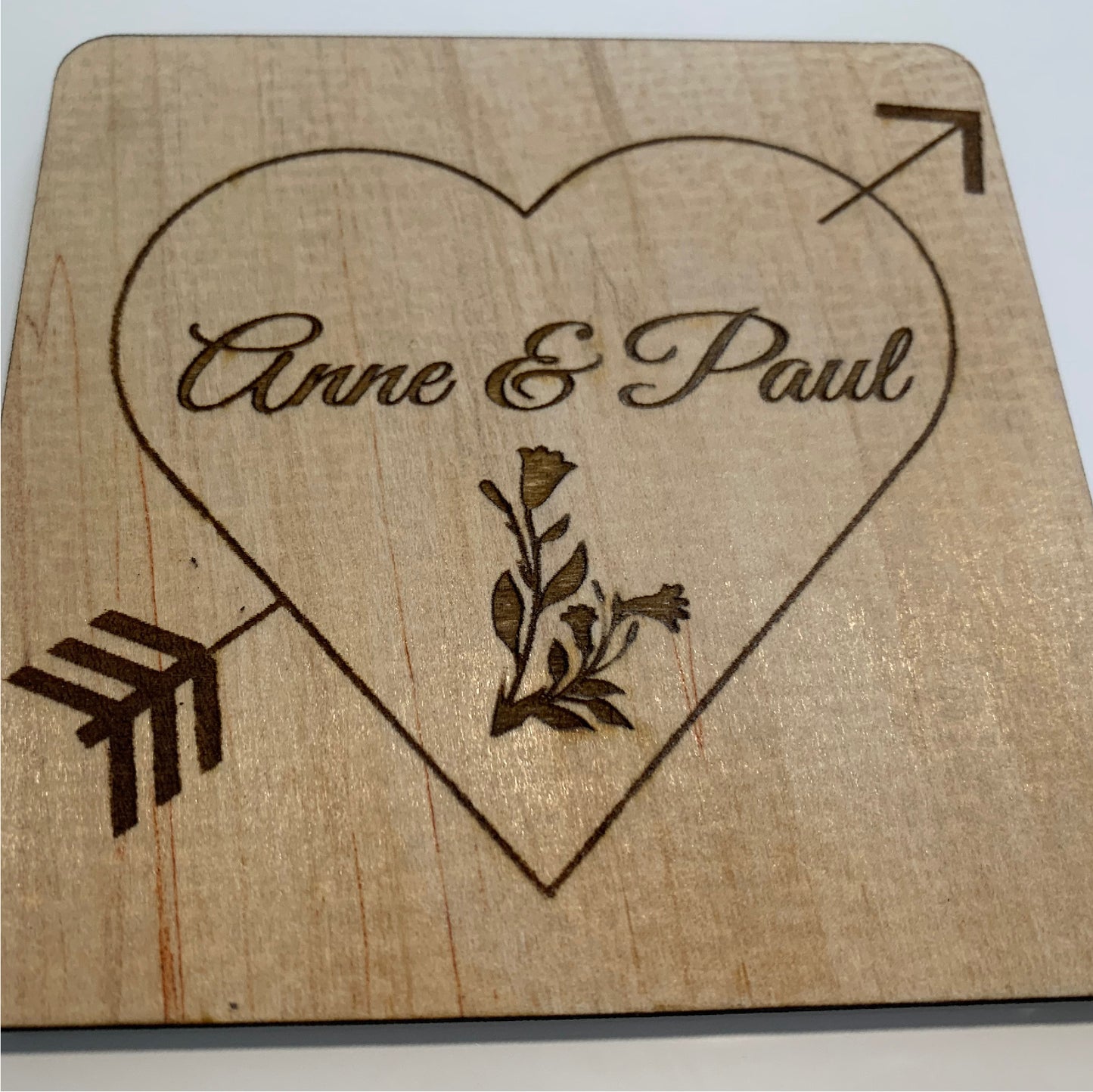 Heart with arrow wedding party favors, 8 pieces party favors wedding, wedding party favors for guests, personalized wedding favors, custom wedding coasters