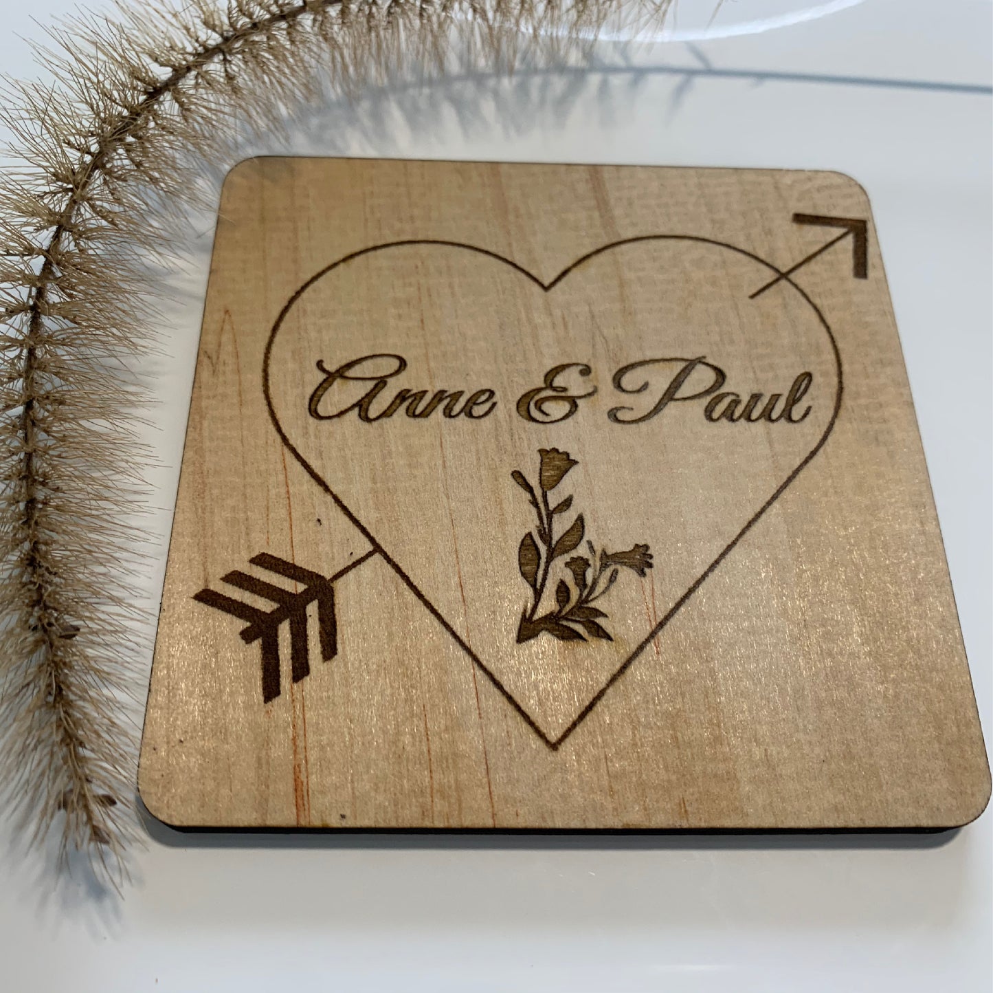 Heart with arrow wedding party favors, 8 pieces party favors wedding, wedding party favors for guests, personalized wedding favors, custom wedding coasters