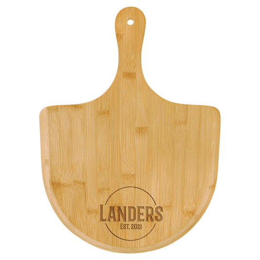 Bamboo Pizza Board, custom cutting board