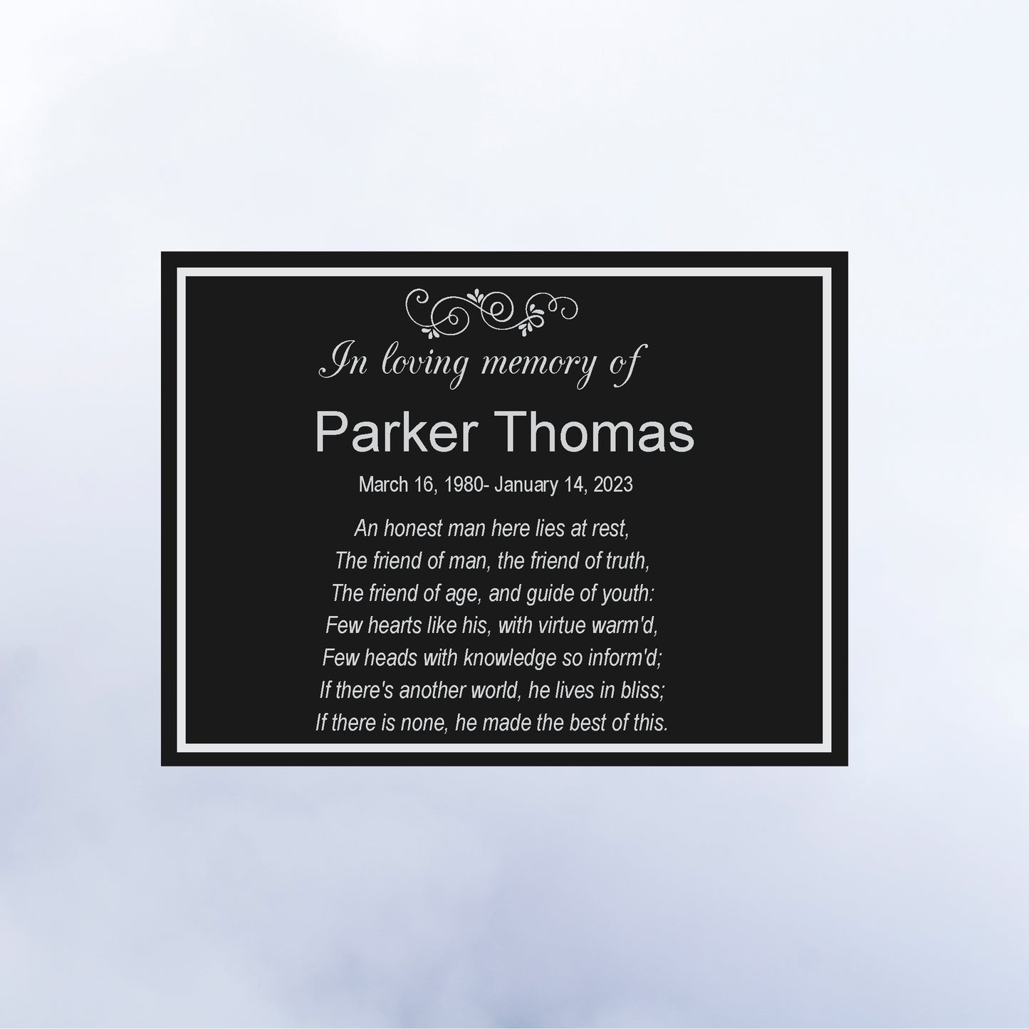Memorial plaque, custom outdoor memorial plaque, memorial plaque for garden, pet memorial plaque, outdoor engraved memorial plaque