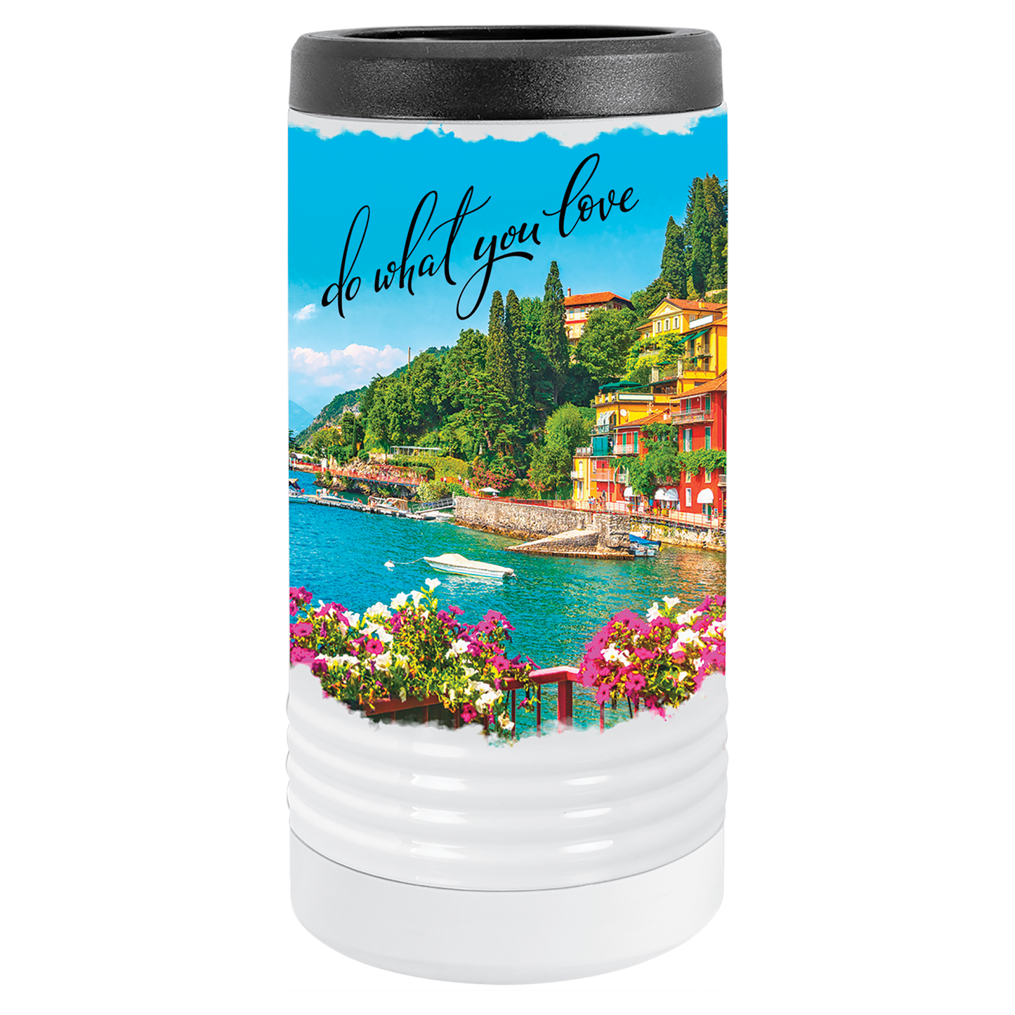 Polar Camel White Slim Beverage Holder, custom beverage holder