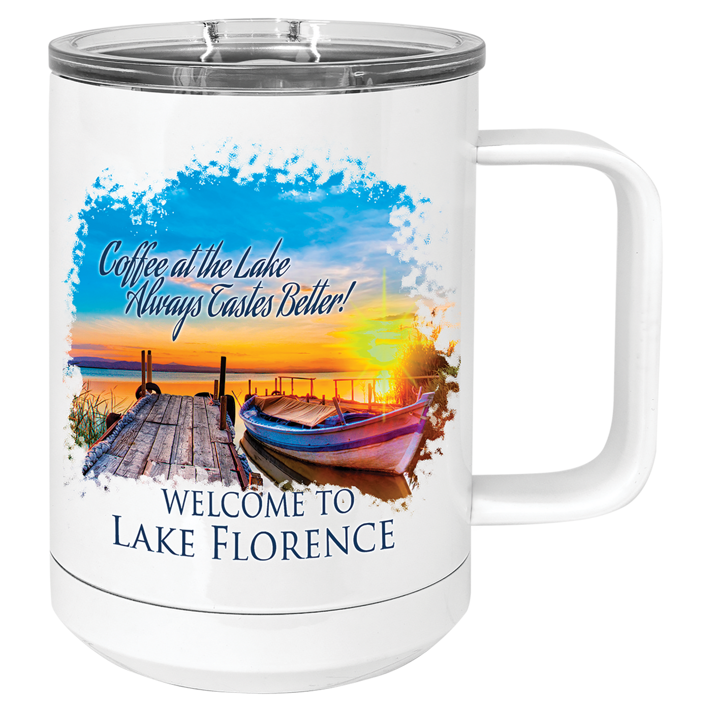 Polar Camel White 15 oz., Custom Mug