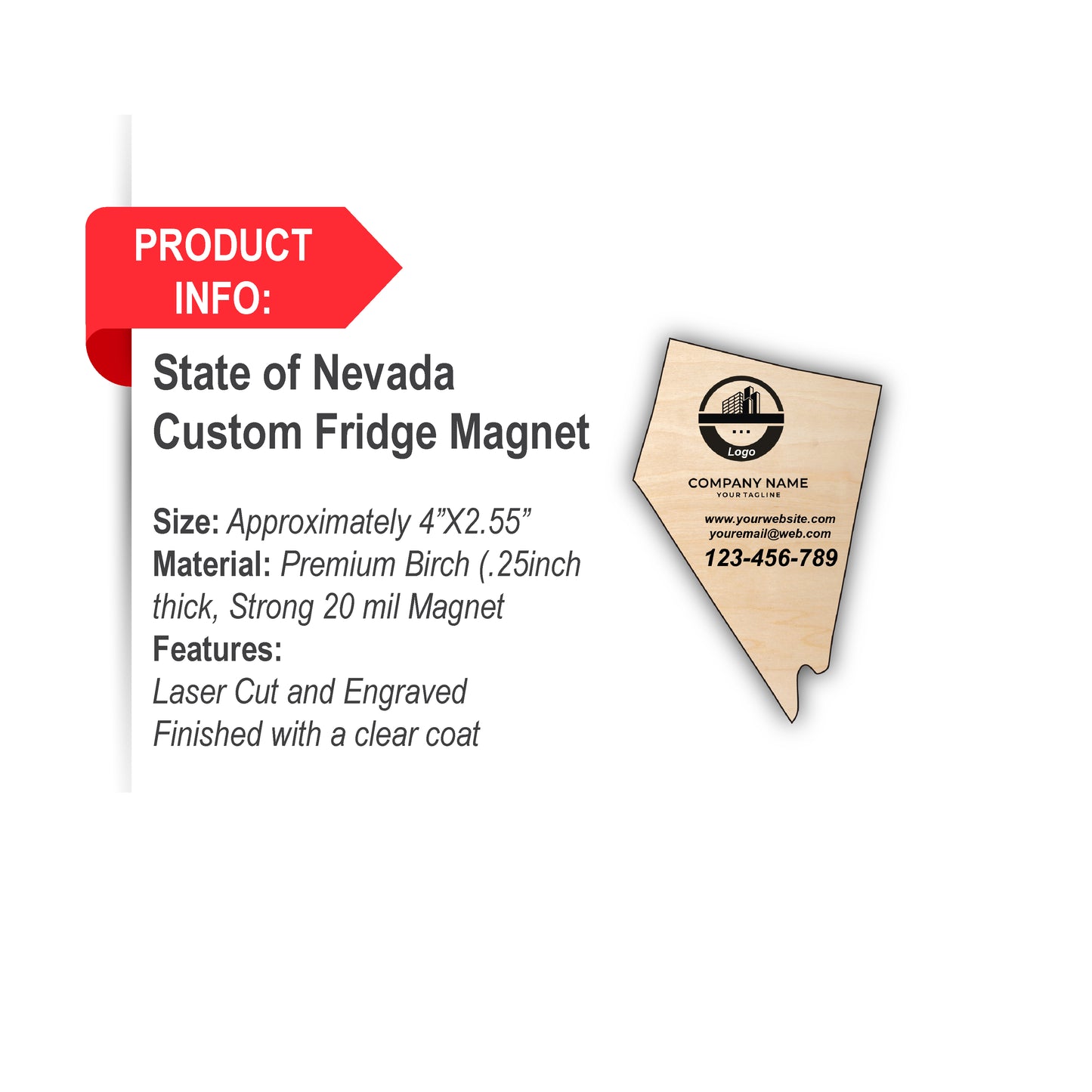 Nevada State Custom Fridge Magnet, Set of 10, custom magnets, fridge magnet, custom fridge magnet, magnet custom, magnet