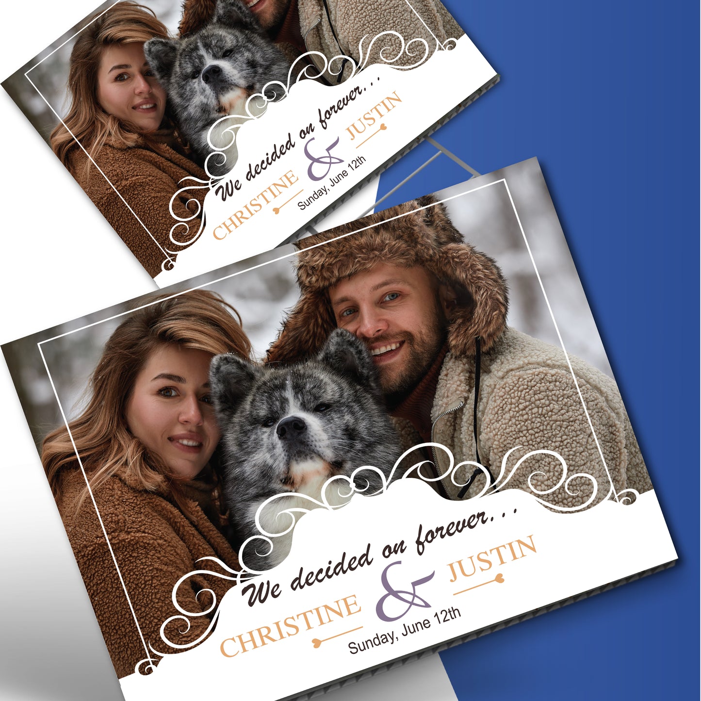 Couple Photos 18X24 Wedding Signage, custom Wedding Signs,Wedding Sign in Board, Wedding Welcome Sign, Custom Made Elegant Beautiful Rose Wedding Sign Ideas