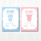 5X7 Baby Shower Invitation Custom Theme Easy to Personalize Baby Shower Girl Boy Invitation