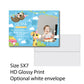 Custom Birthday Invitation Girl Birthday Invitation 5X7 Glossy High Definition Personalized Kid's Invitation 1st birthday