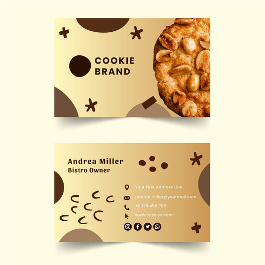 Custom business cards, Cookie Business cards, real state business cards, personalized business cards, customized business cards