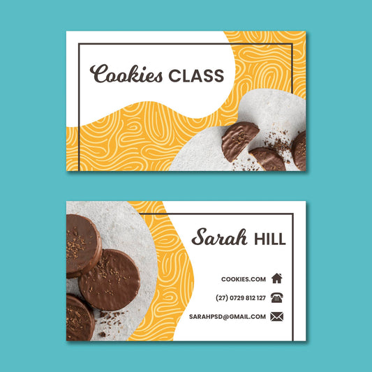 Custom business cards, Cookie Business cards, real state business cards, personalized business cards, customized business cards